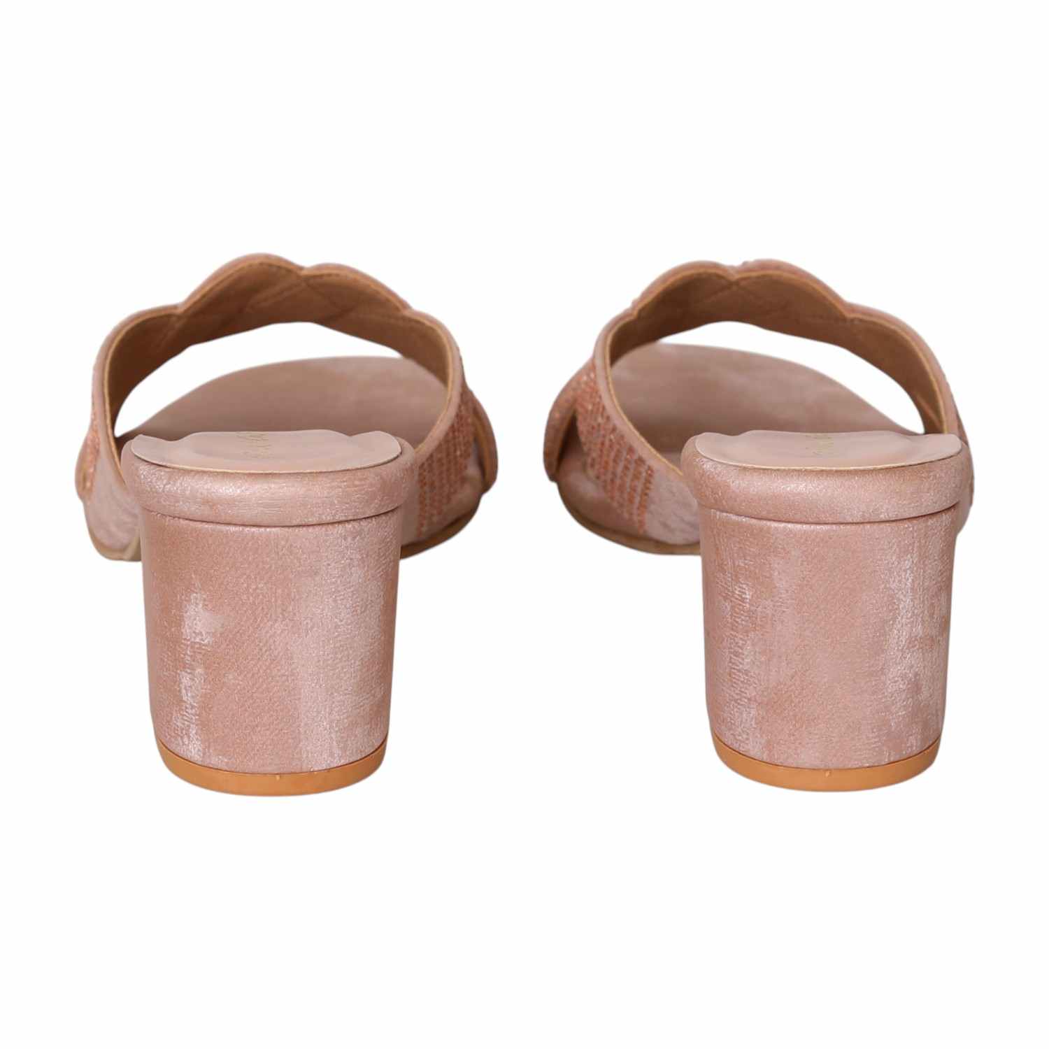 Women's Rosé Radiance Braided Heels