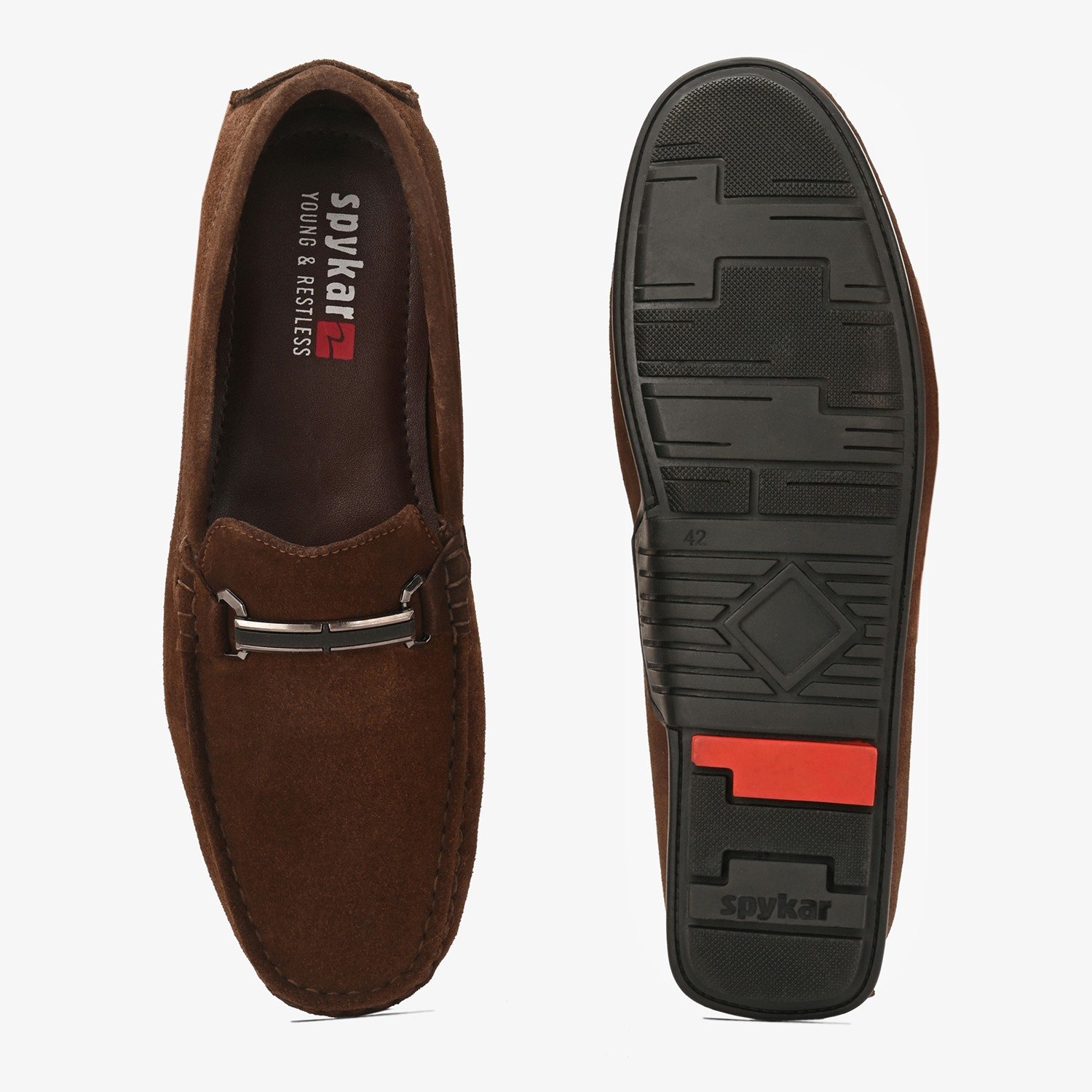 Mens Tan Slip On Loafers