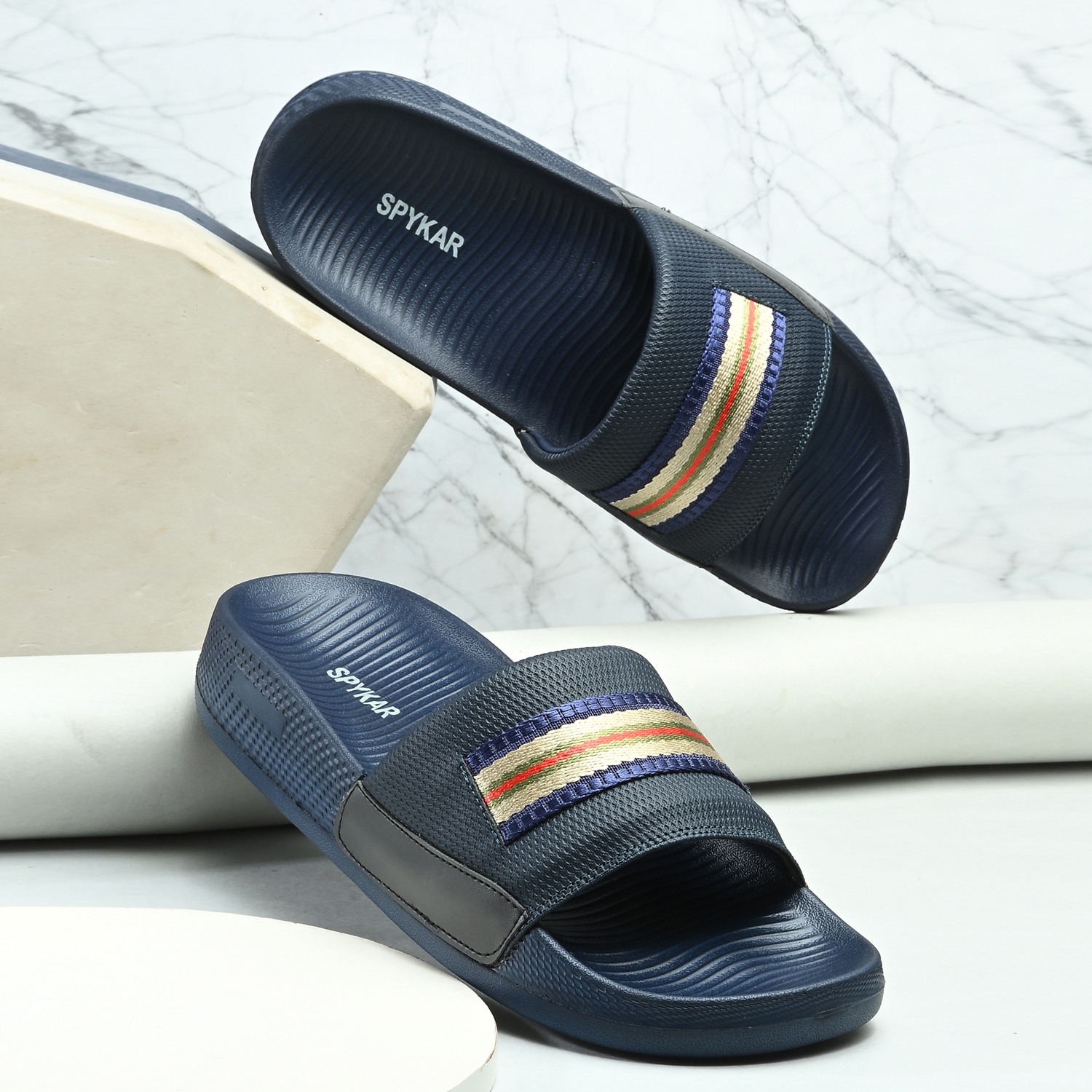 TACITO NAVY SLIDERS