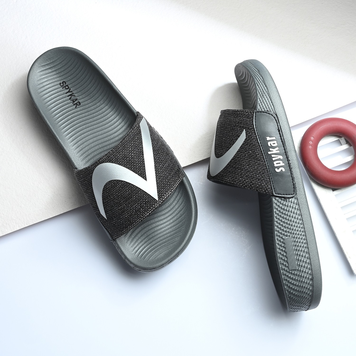 CORTEZ GREY SLIDERS