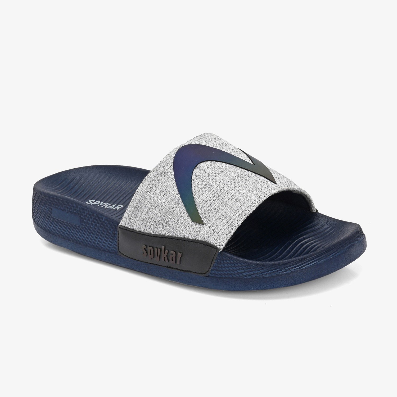CORTEZ GREY NAVY SLIDERS