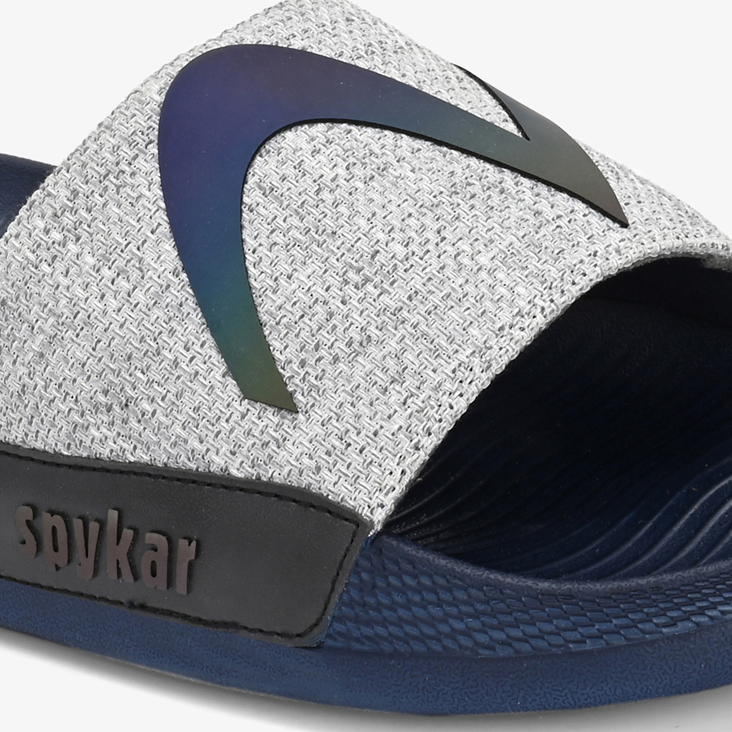 CORTEZ GREY NAVY SLIDERS