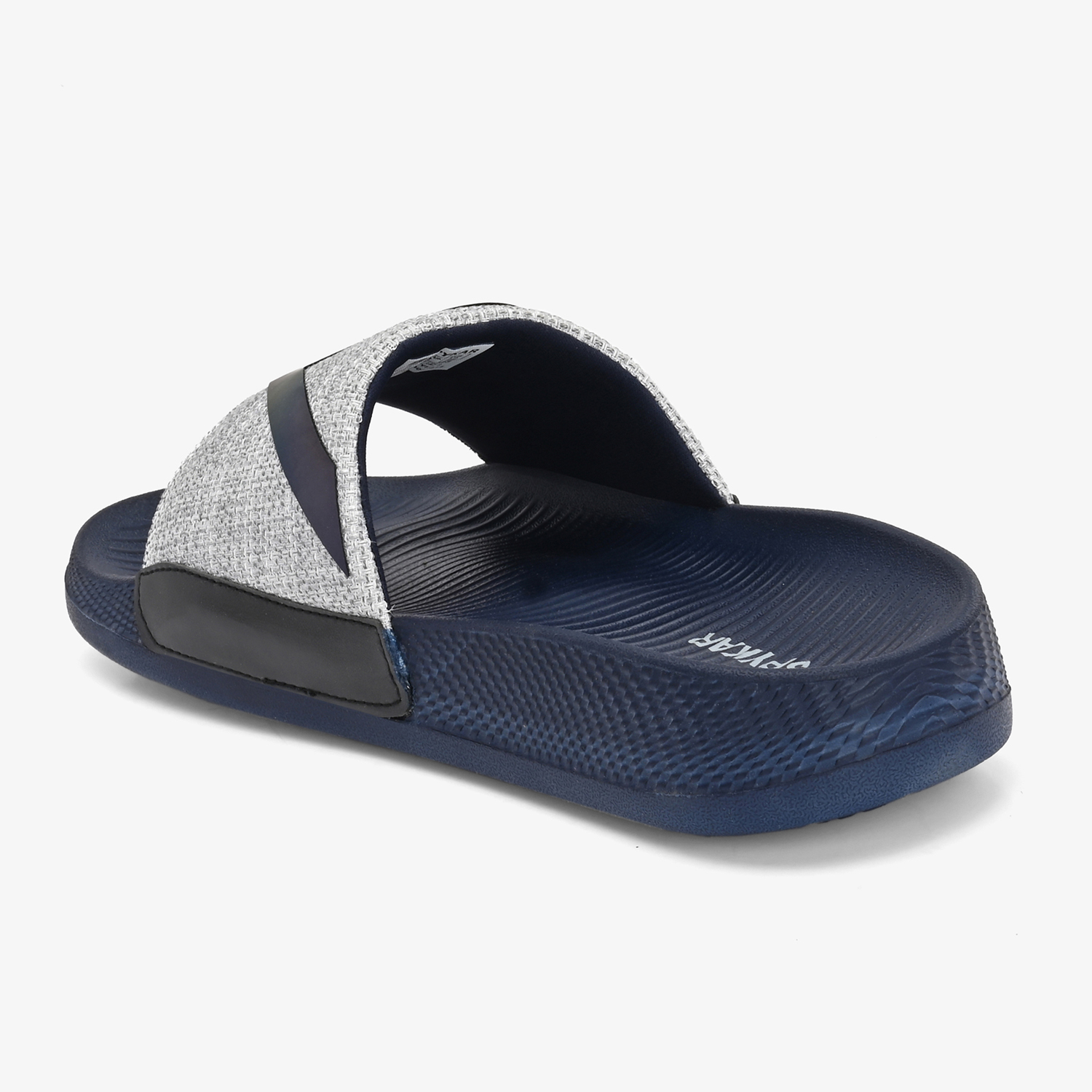 CORTEZ GREY NAVY SLIDERS