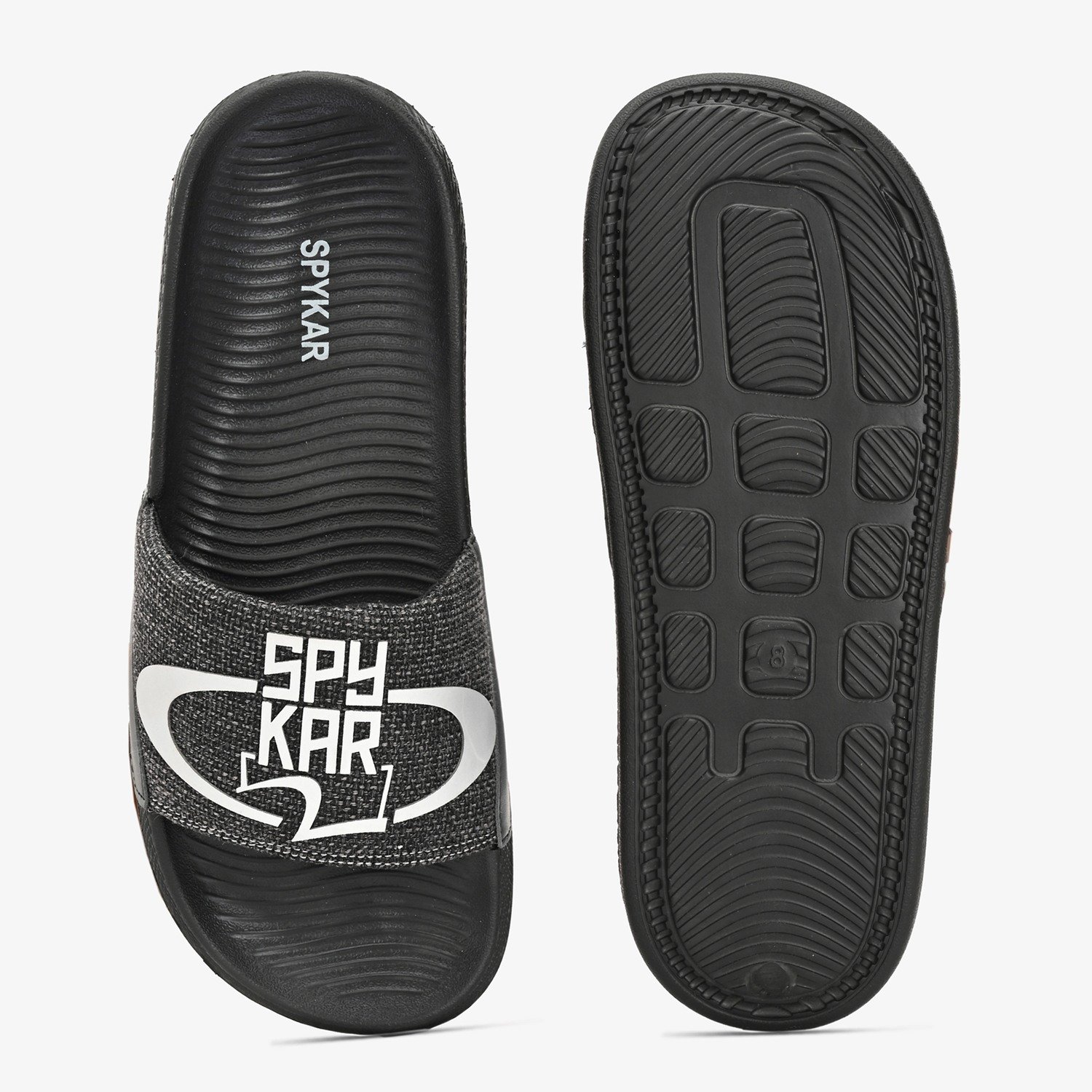 ERASMO GREY BLACK SLIDERS