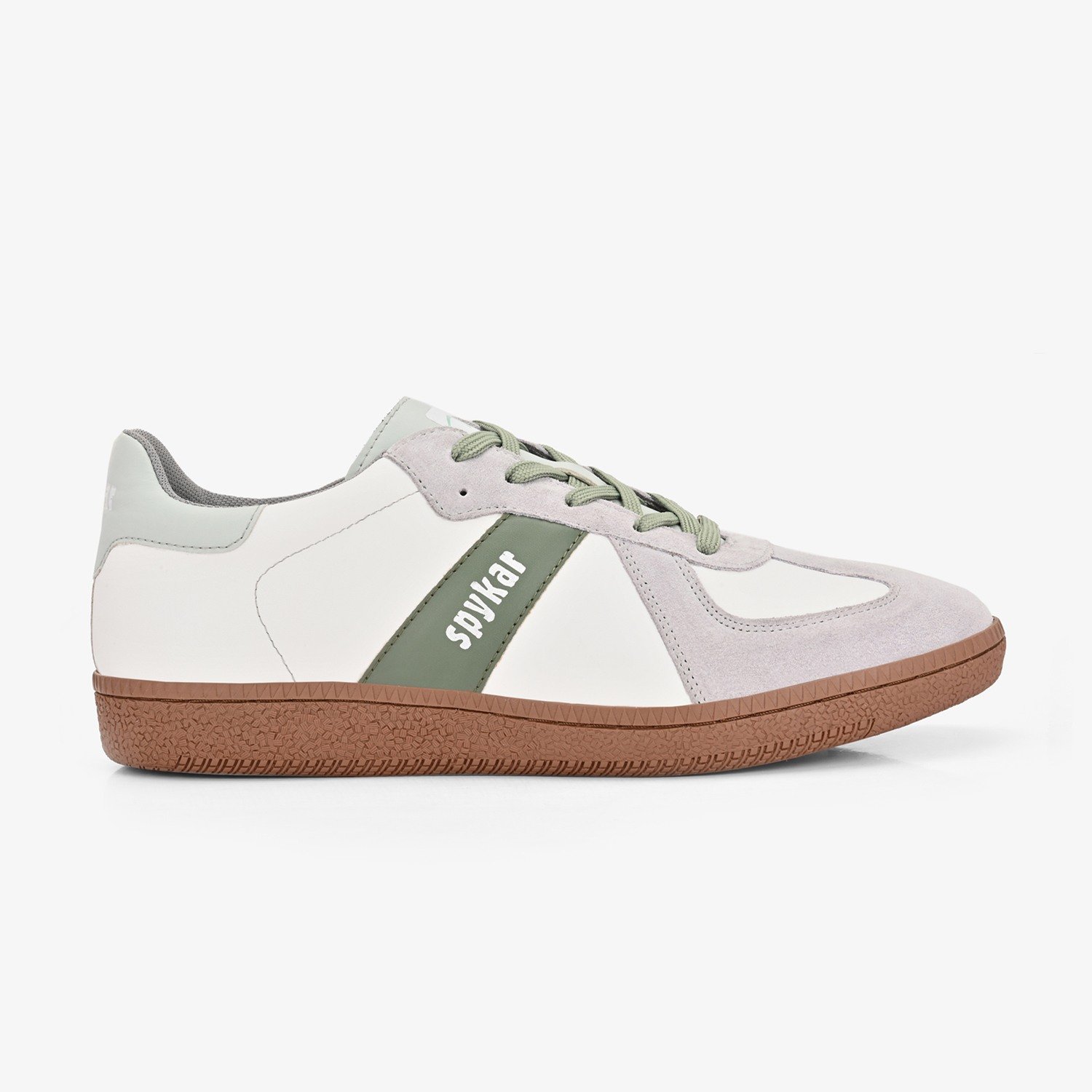 HUON GREEN-WHITE SNEAKERS