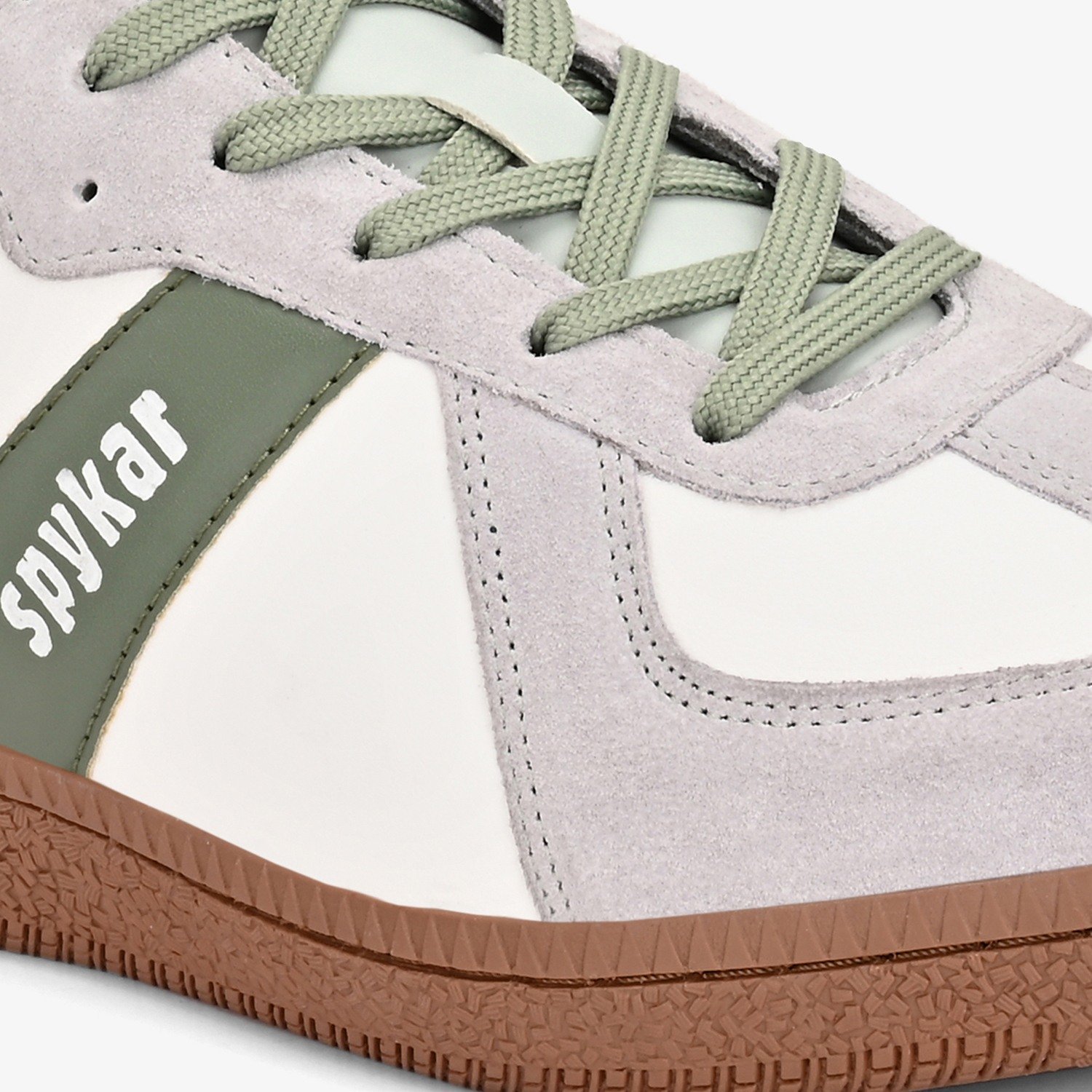 HUON GREEN-WHITE SNEAKERS