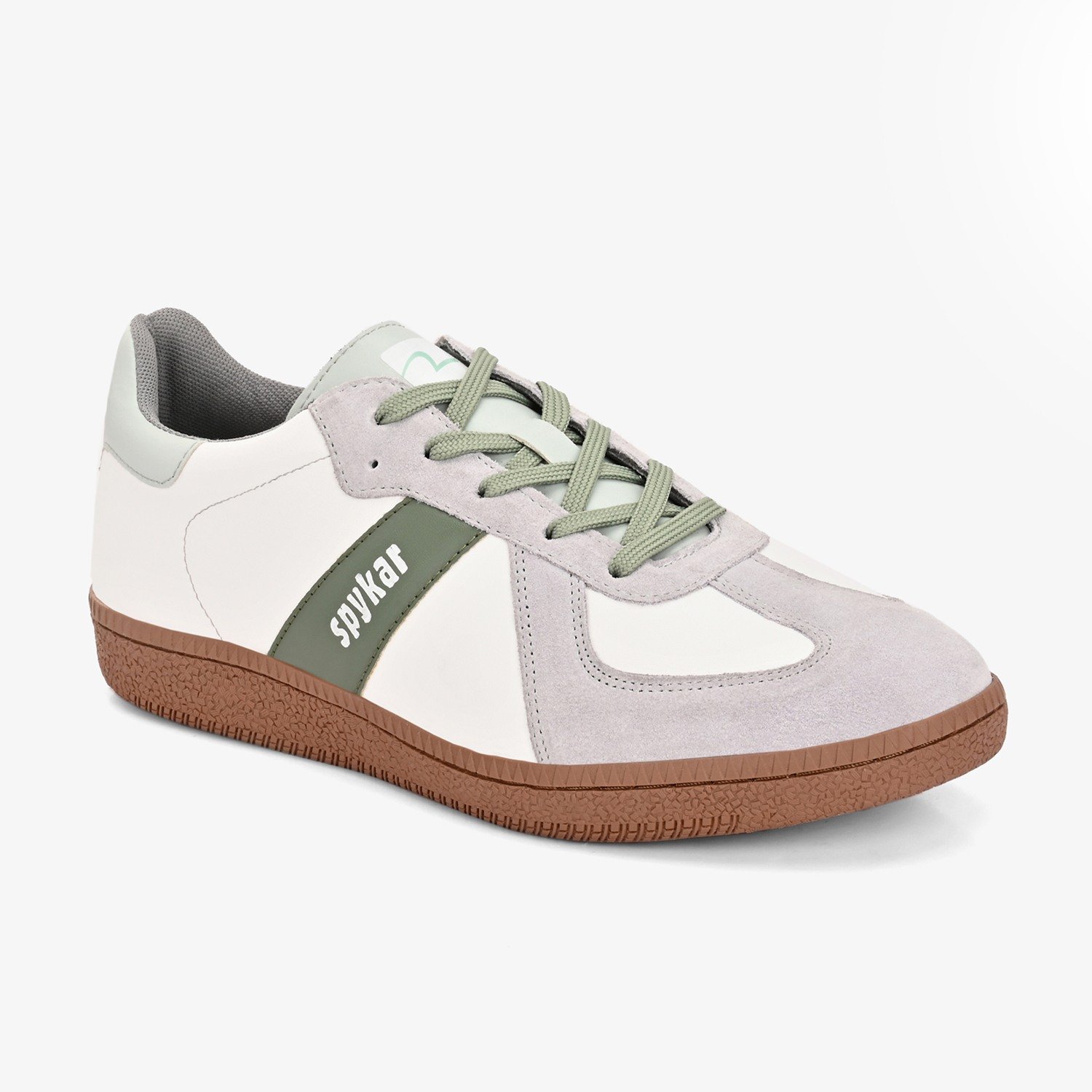 HUON GREEN-WHITE SNEAKERS
