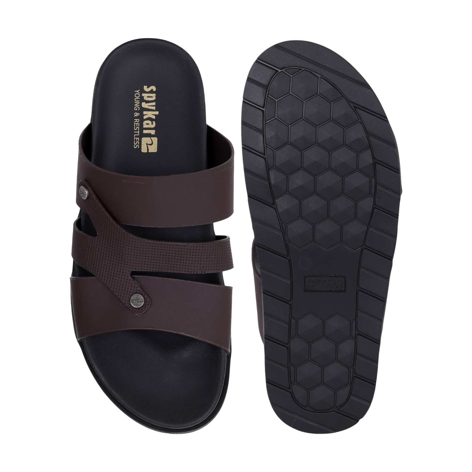 Mens Cortez Brown Comfort Sandals