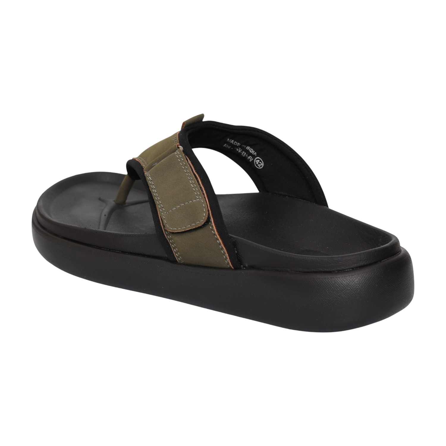 Men Olive Terrain Slide Sandals