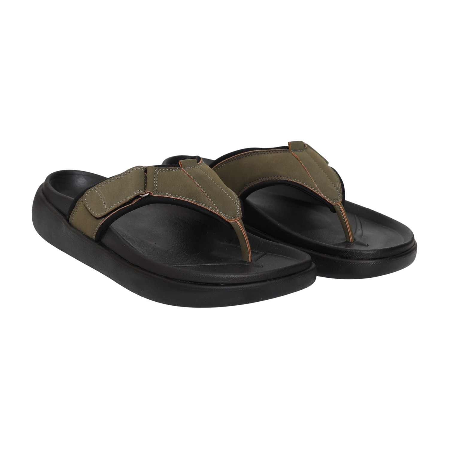 Men Olive Terrain Slide Sandals