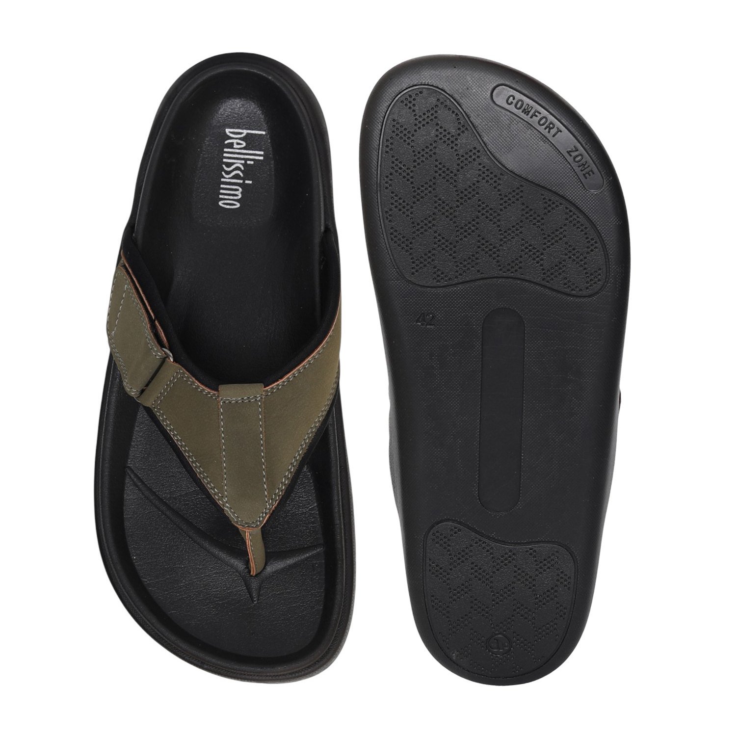 Men Olive Terrain Slide Sandals