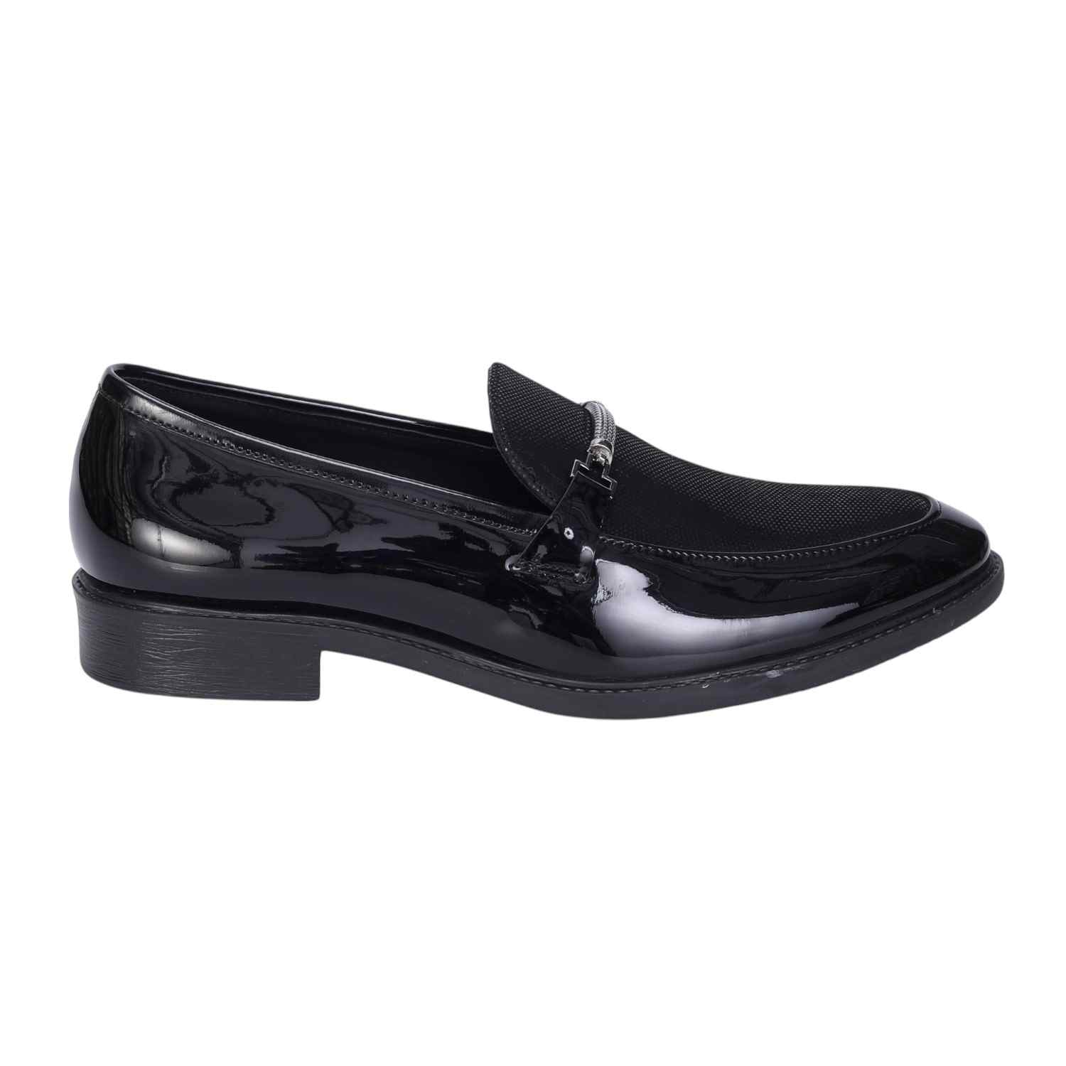 Men Black Casual Slip-ons