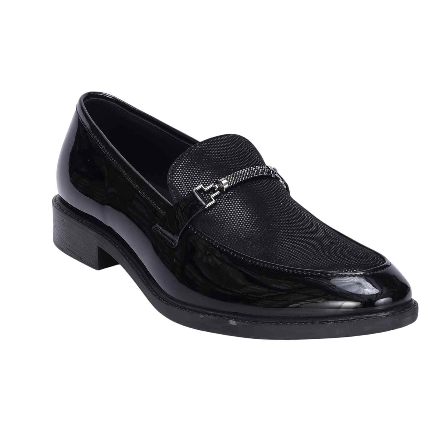 Men Black Casual Slip-ons