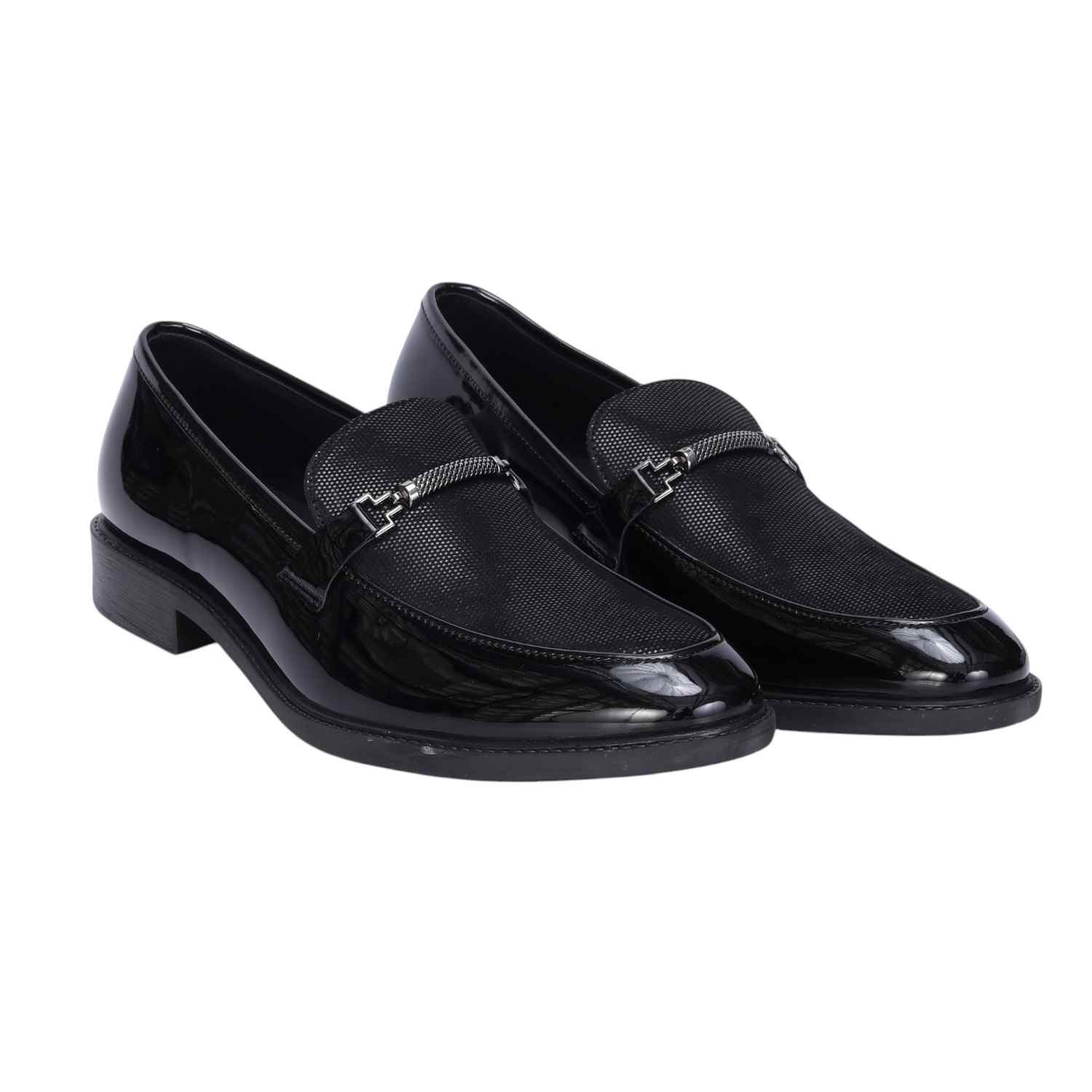 Men Black Casual Slip-ons