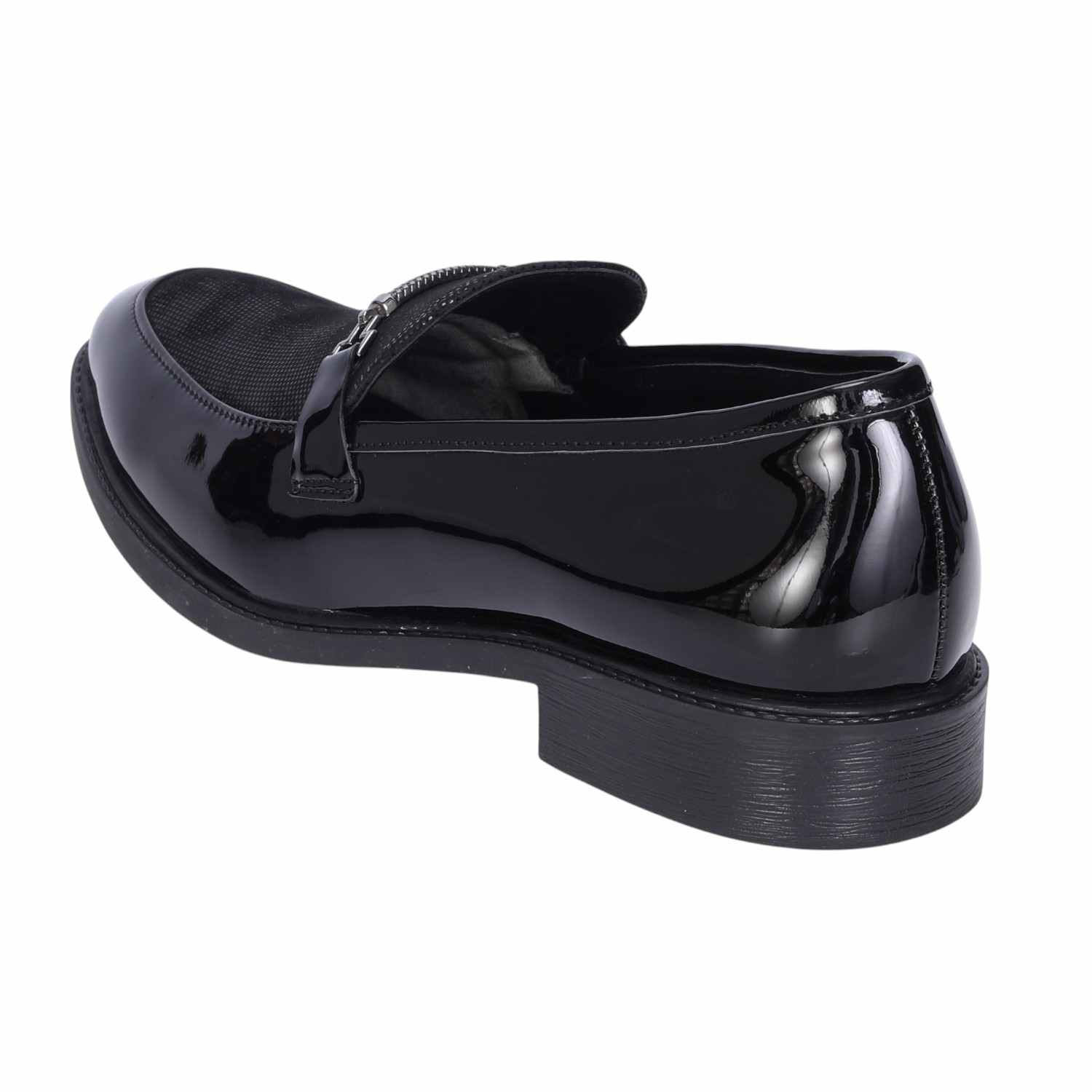 Men Black Casual Slip-ons