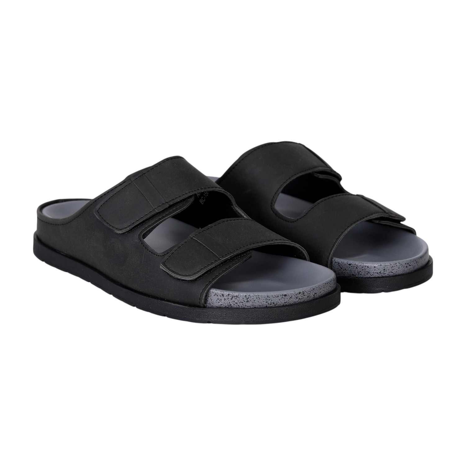 Men’s Black StrapEase Contour Slides