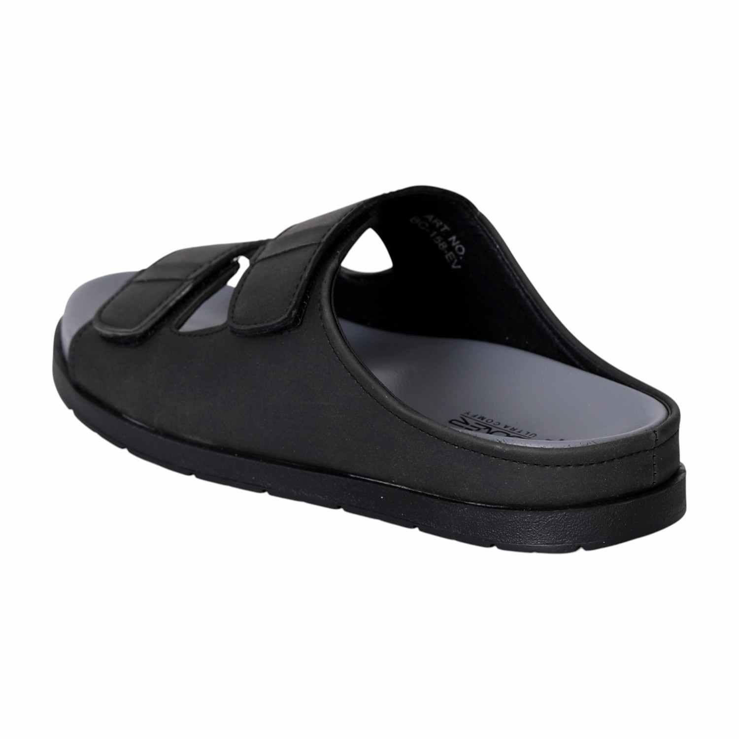 Men’s Black StrapEase Contour Slides