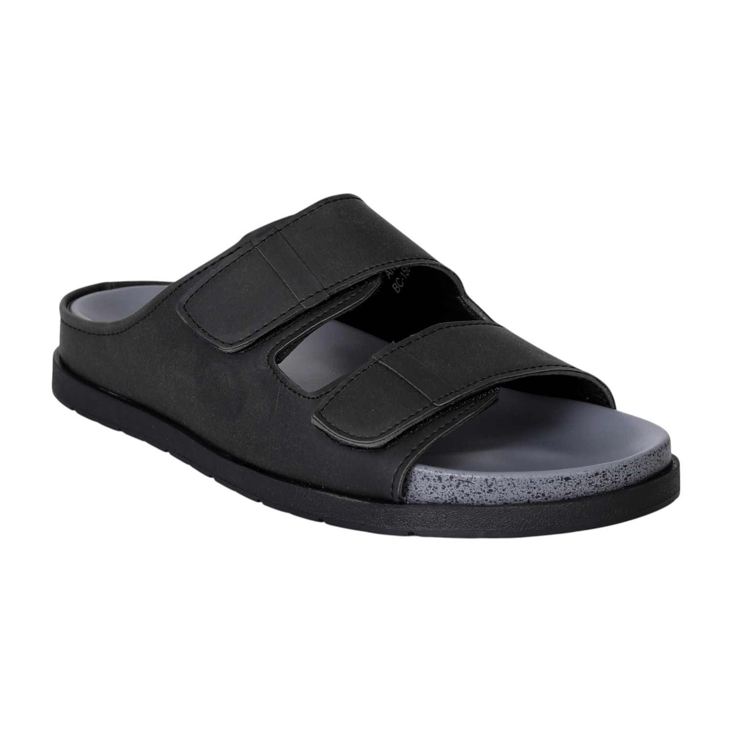 Men’s Black StrapEase Contour Slides