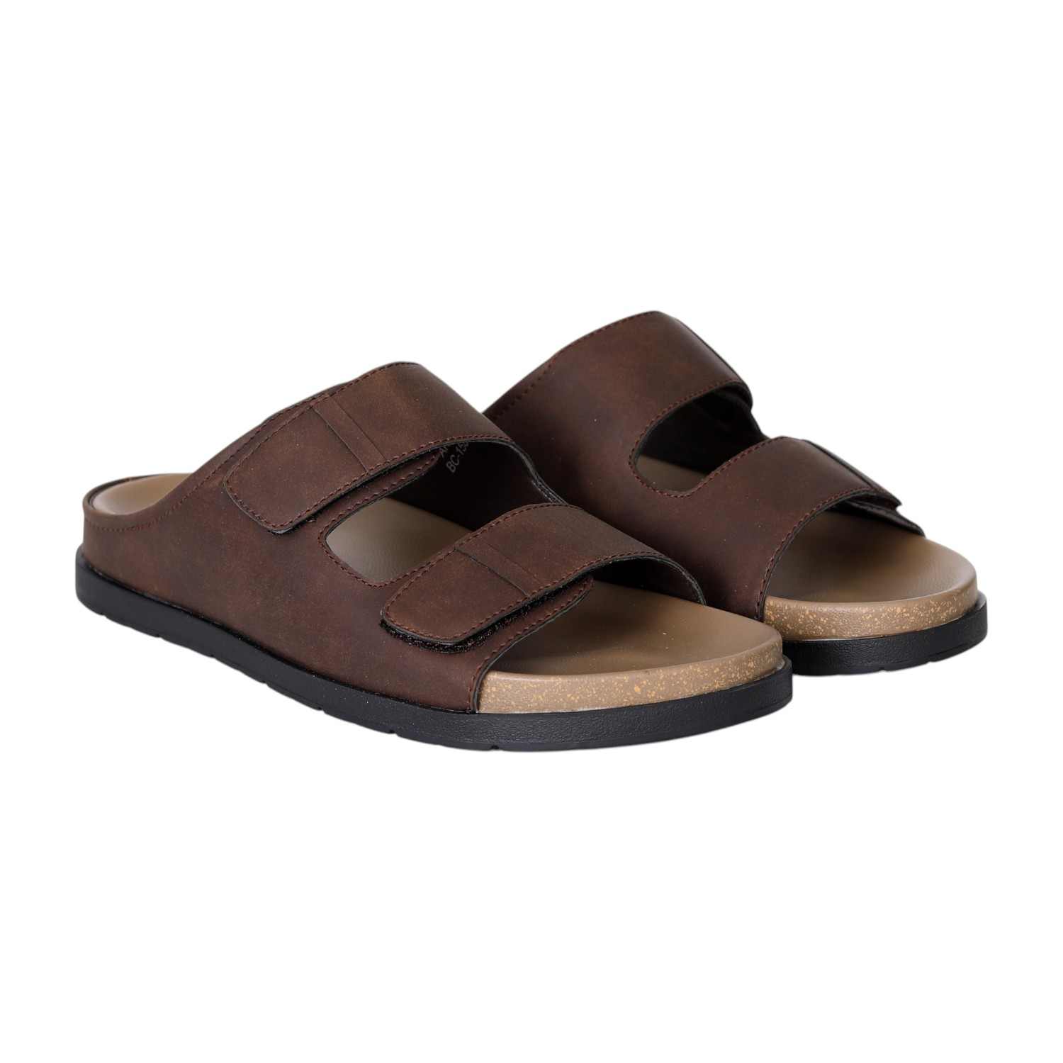 Men’s Brown StrapEase Contour Slides