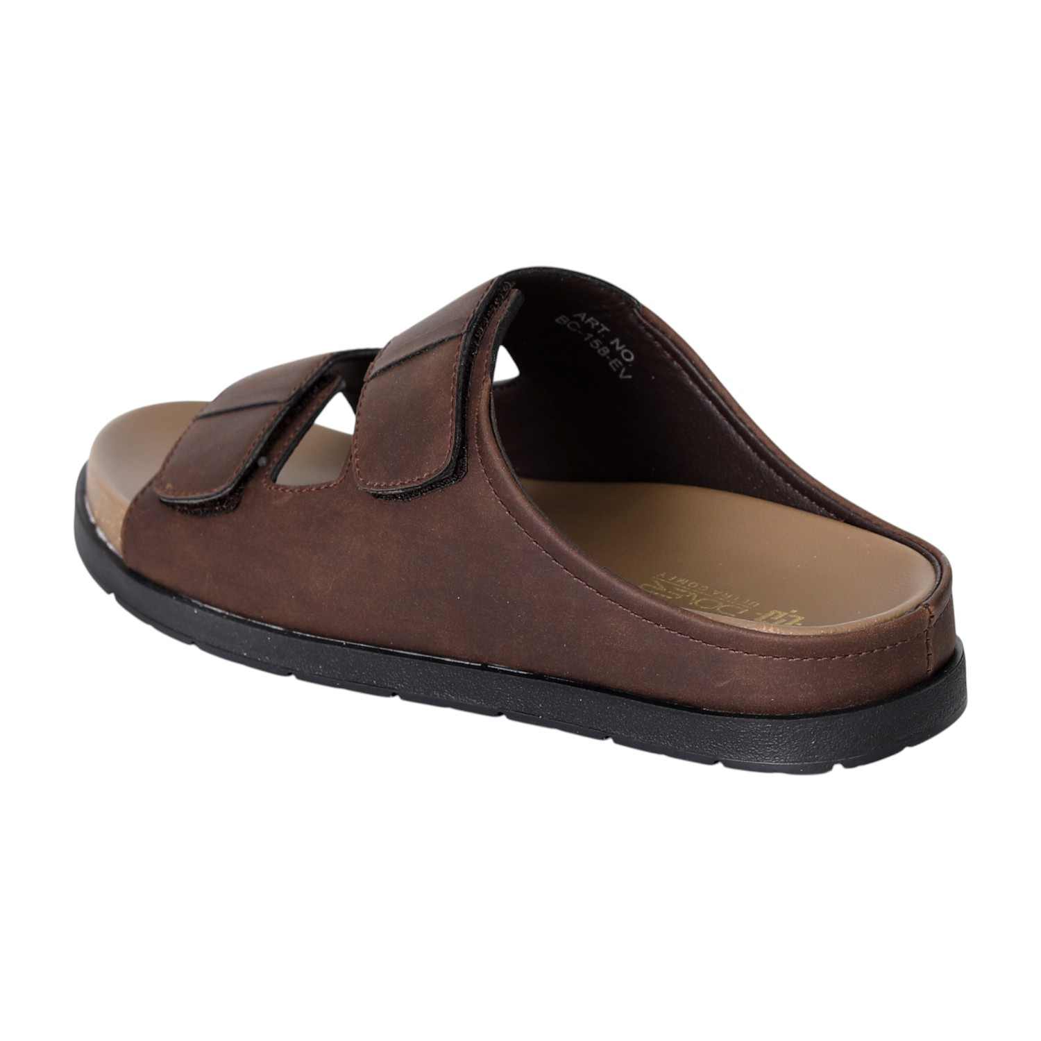 Men’s Brown StrapEase Contour Slides