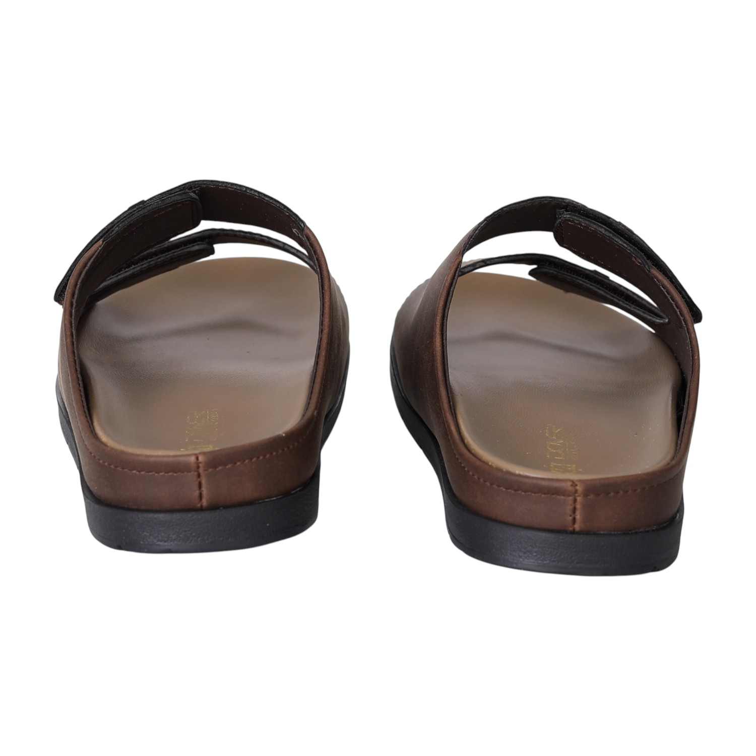 Men’s Brown StrapEase Contour Slides