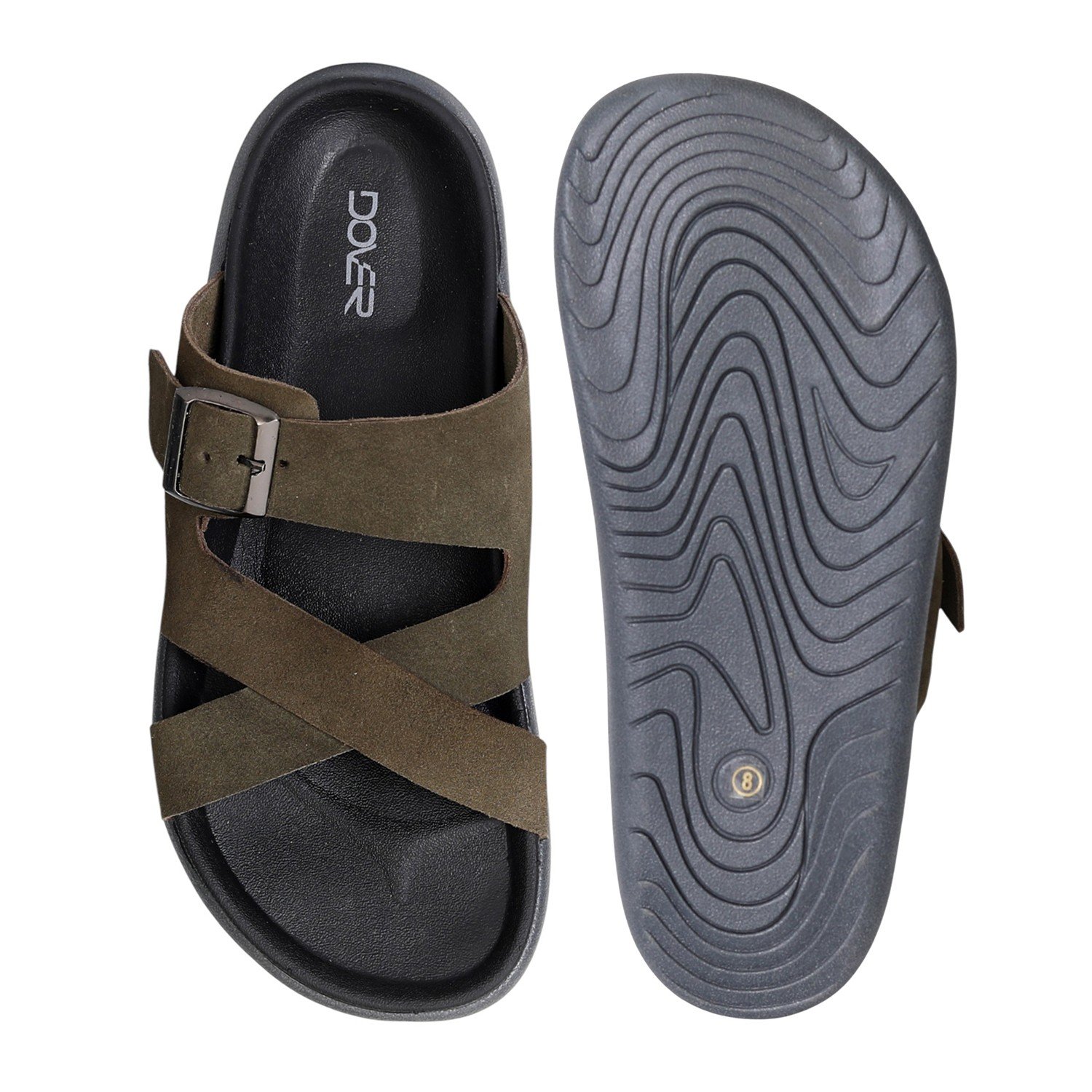 Men's Olive RusticWalk Comfort Slides