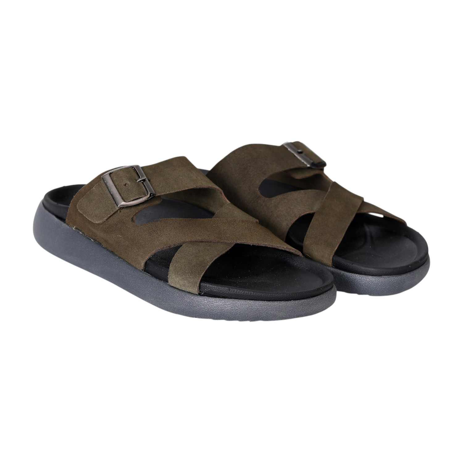 Men's Olive RusticWalk Comfort Slides