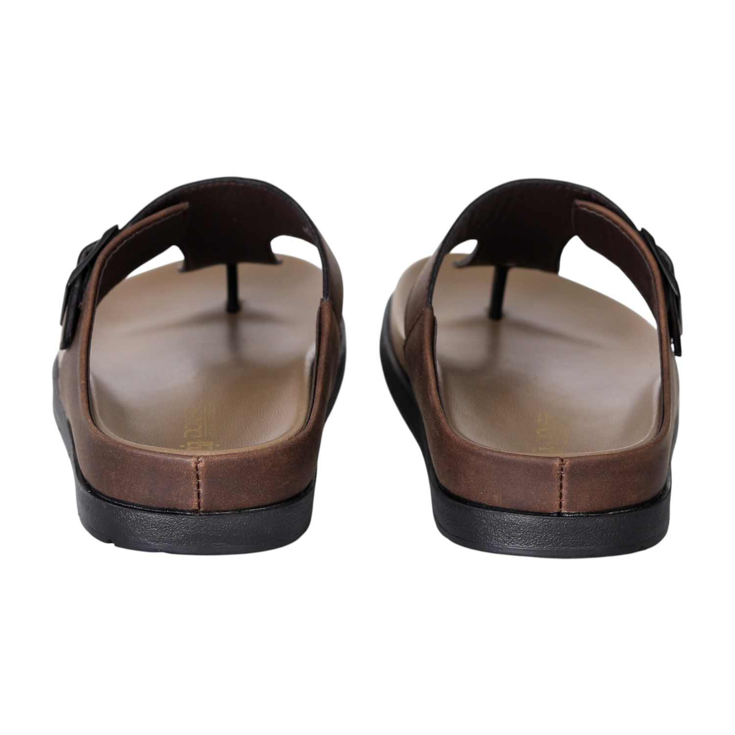 Men's Arc Brown Buckled Comfort Sandals