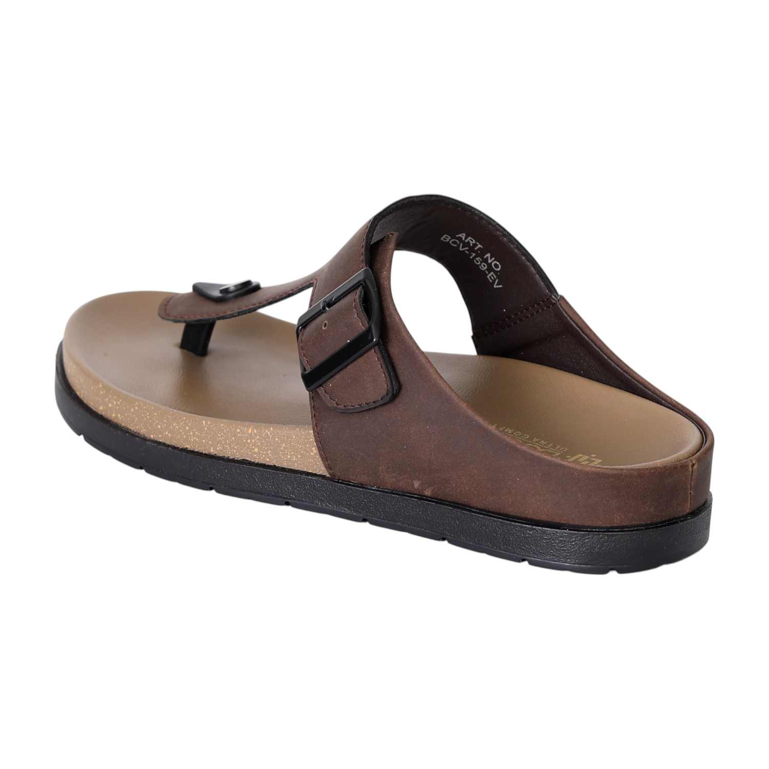 Men's Arc Brown Buckled Comfort Sandals
