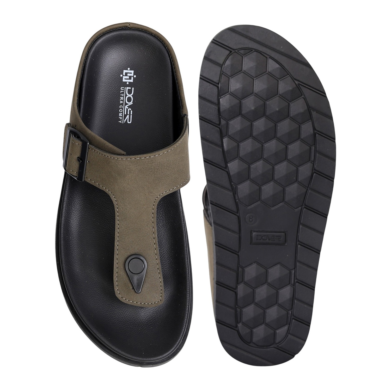 Men's Arc Olive Buckled Comfort Sandals