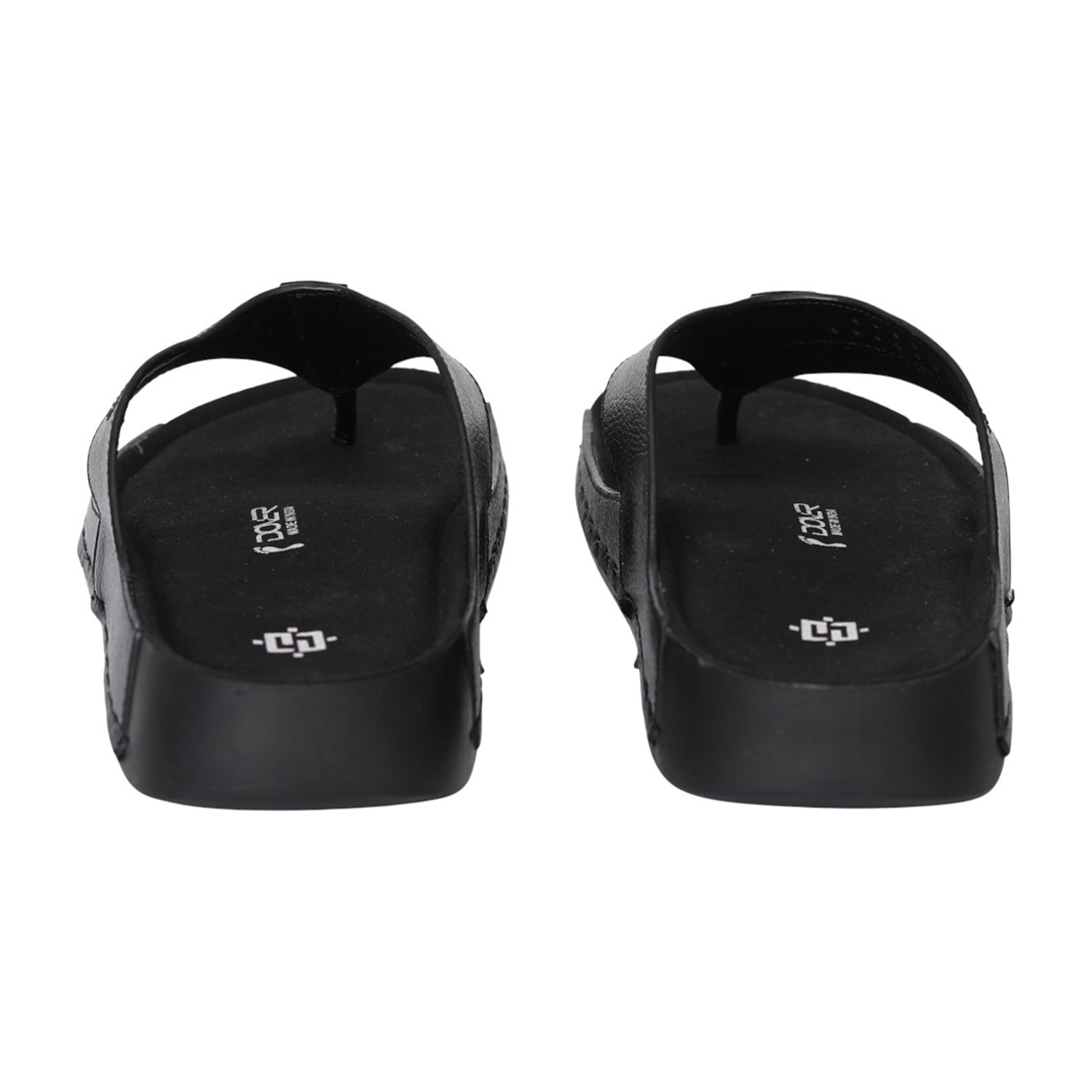 Men Black Refined Strap Sandals