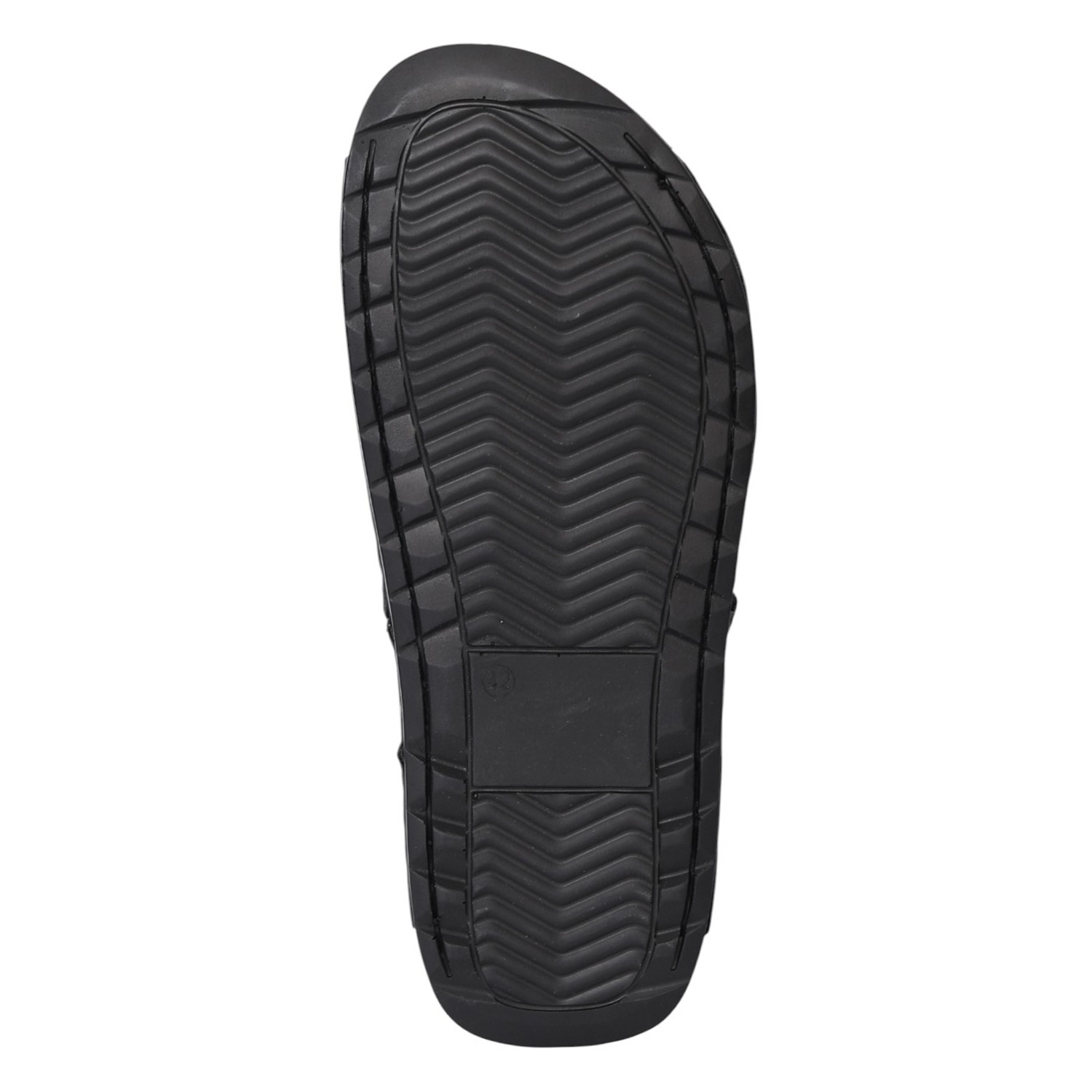 Men Black Refined Strap Sandals