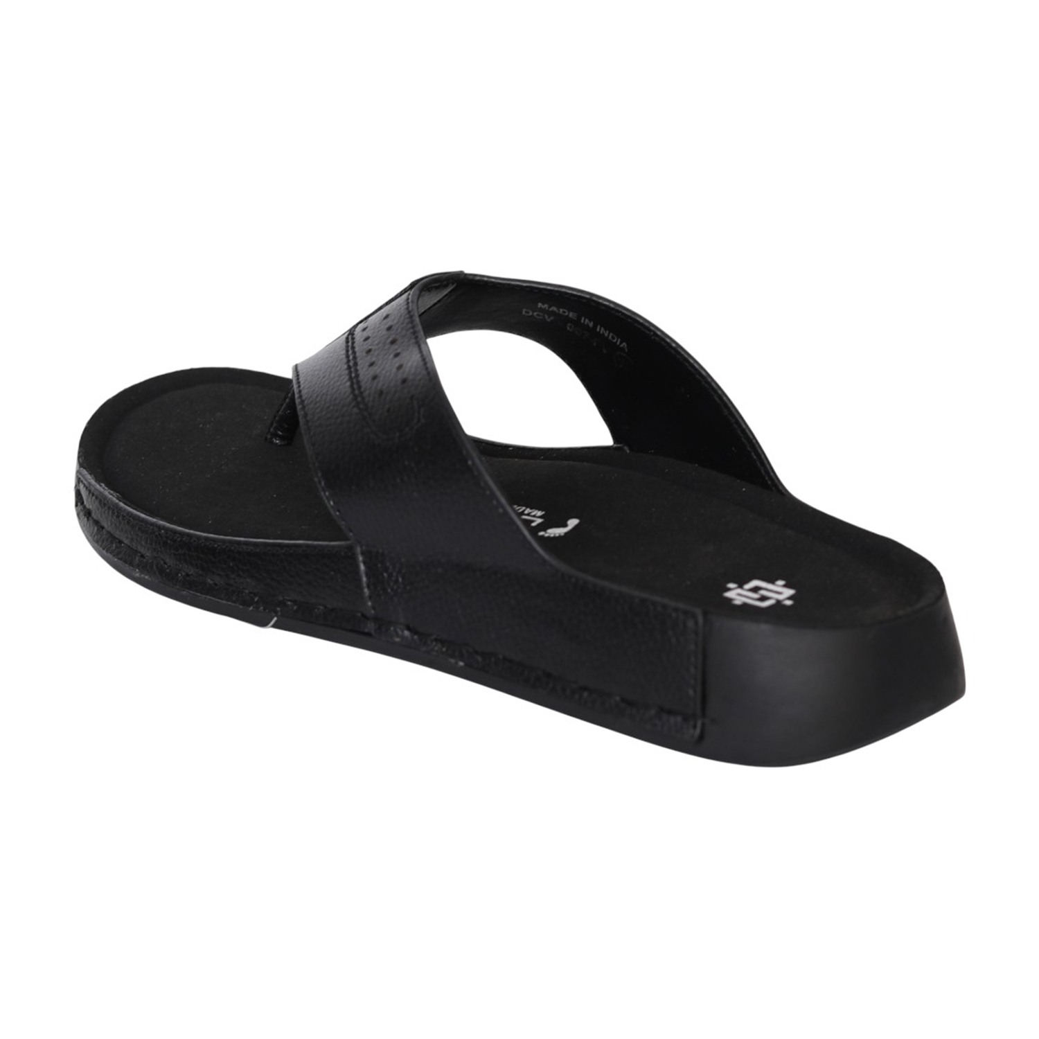 Men Black Refined Strap Sandals