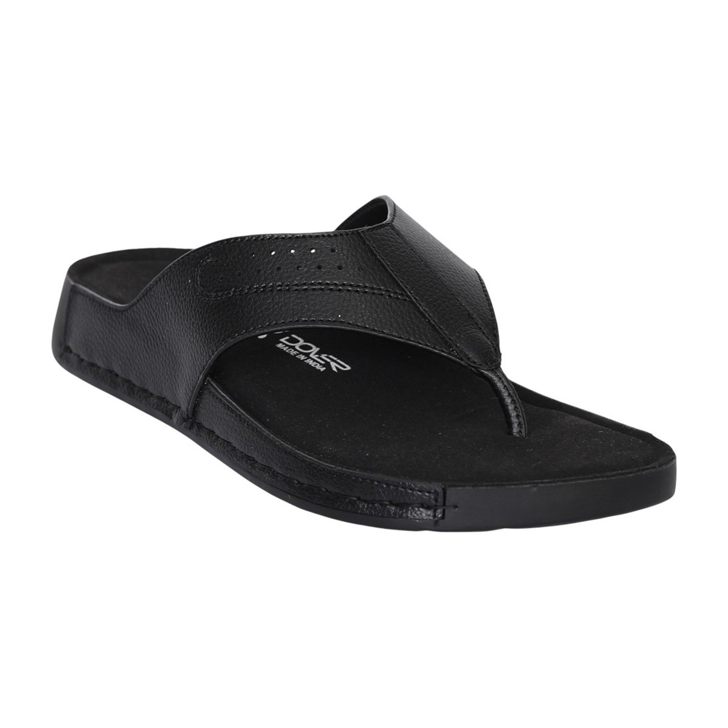 Men Black Refined Strap Sandals