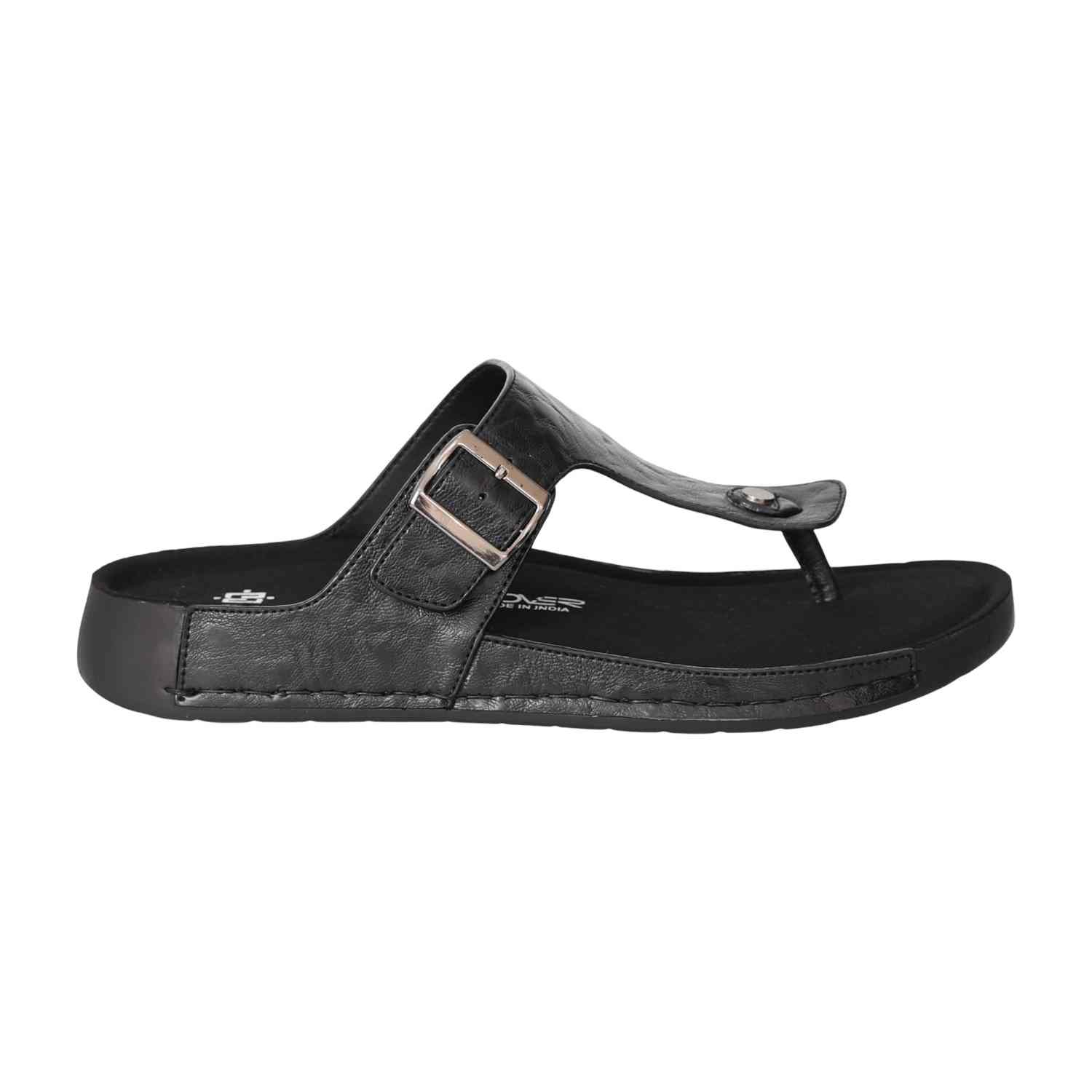 Men Black ClassicEase Thong Chappals