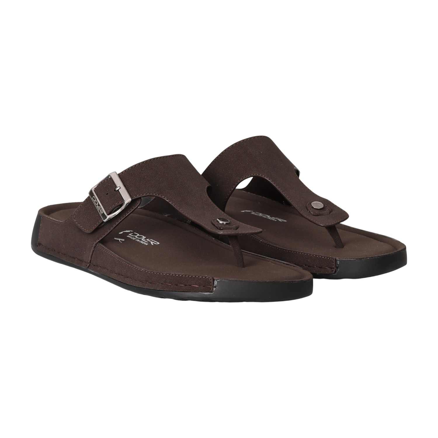 Men Brown EasyBuckle Chappals