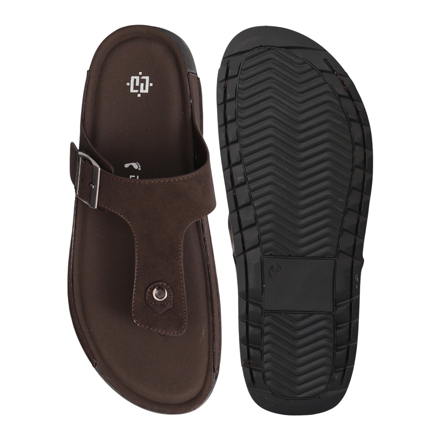 Men Brown EasyBuckle Chappals