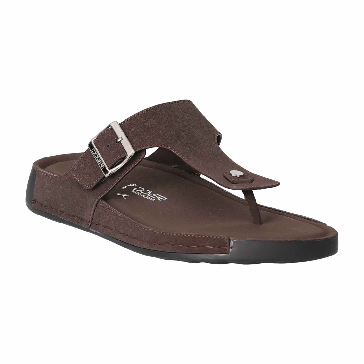 Men Brown EasyBuckle Chappals