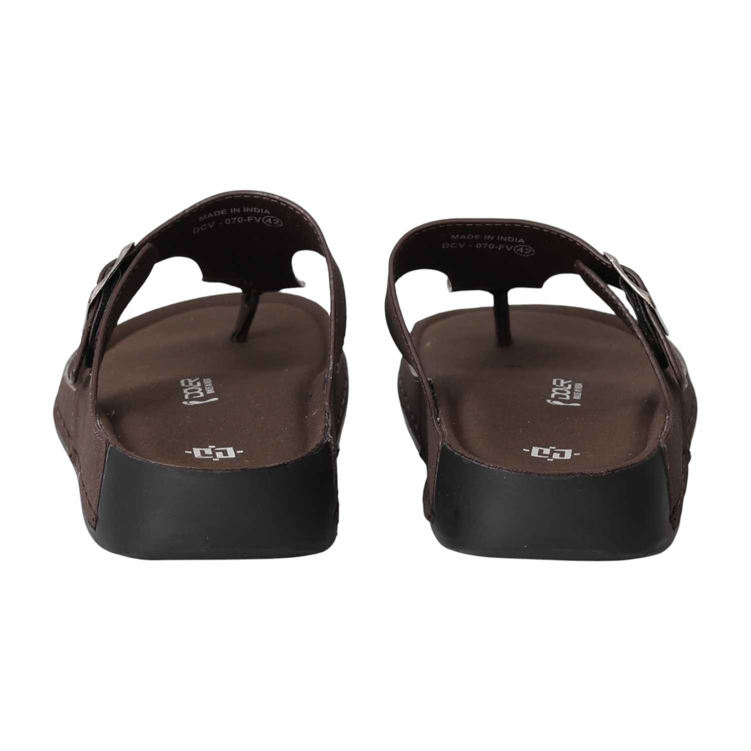 Men Brown EasyBuckle Chappals