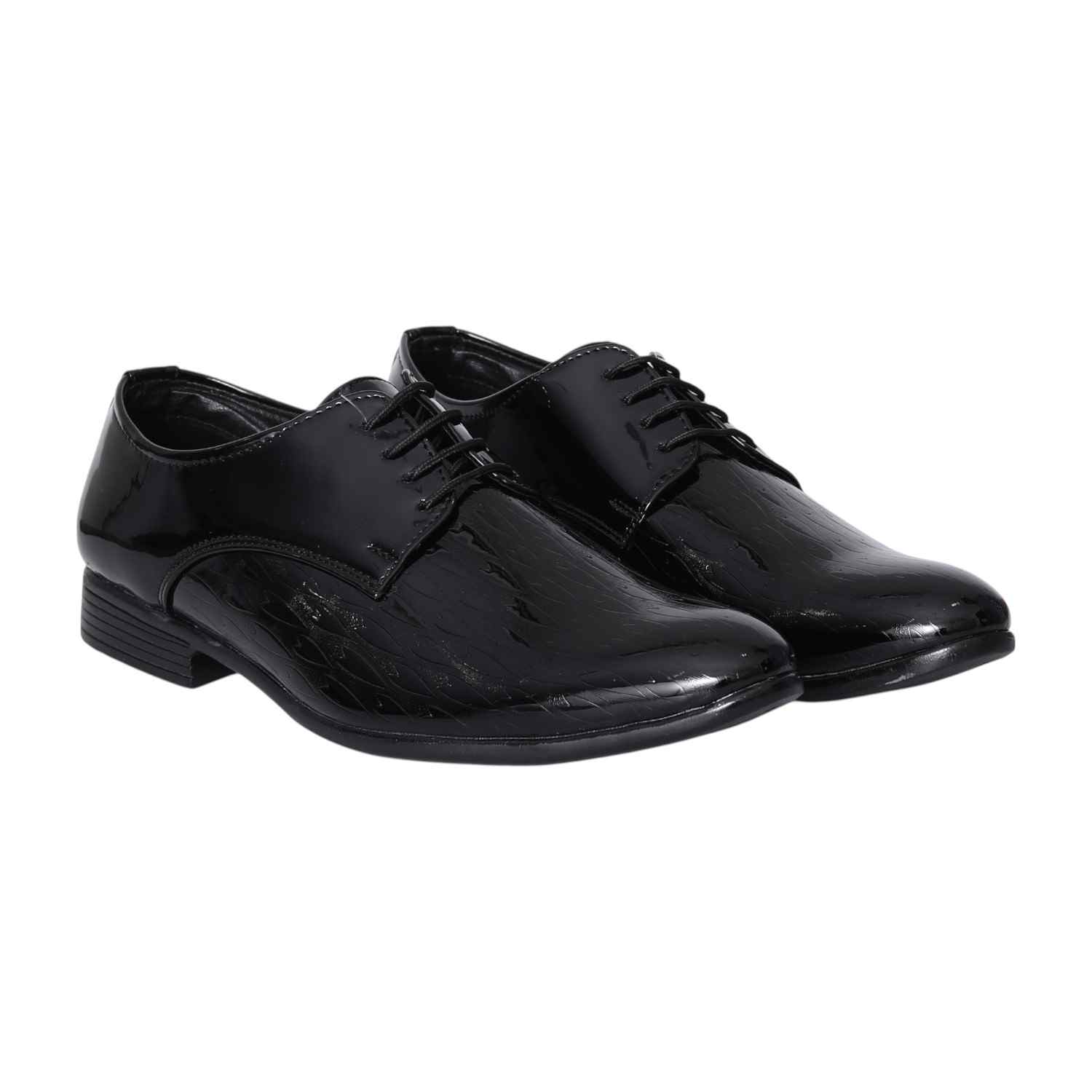 Men Black Sleek Formal Derbies
