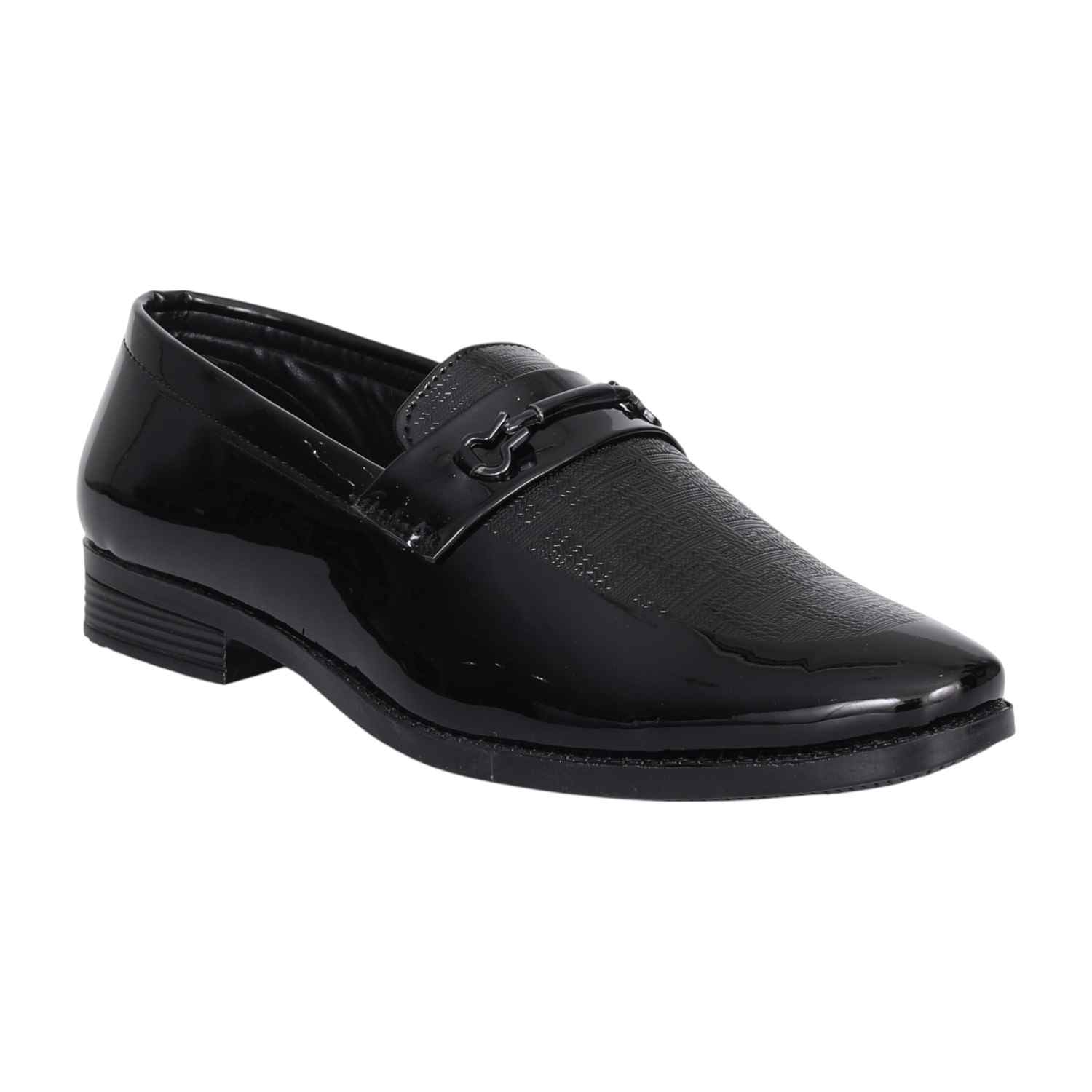 Men Classic Black Glossy Formal Loafers