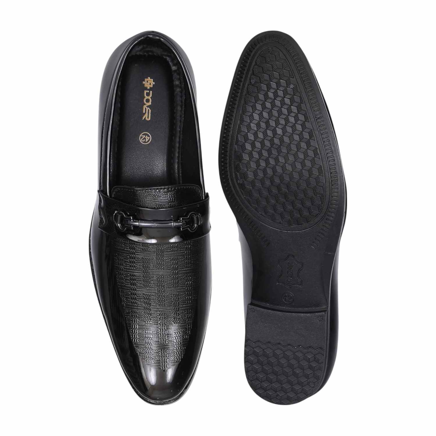 Men Classic Black Glossy Formal Loafers