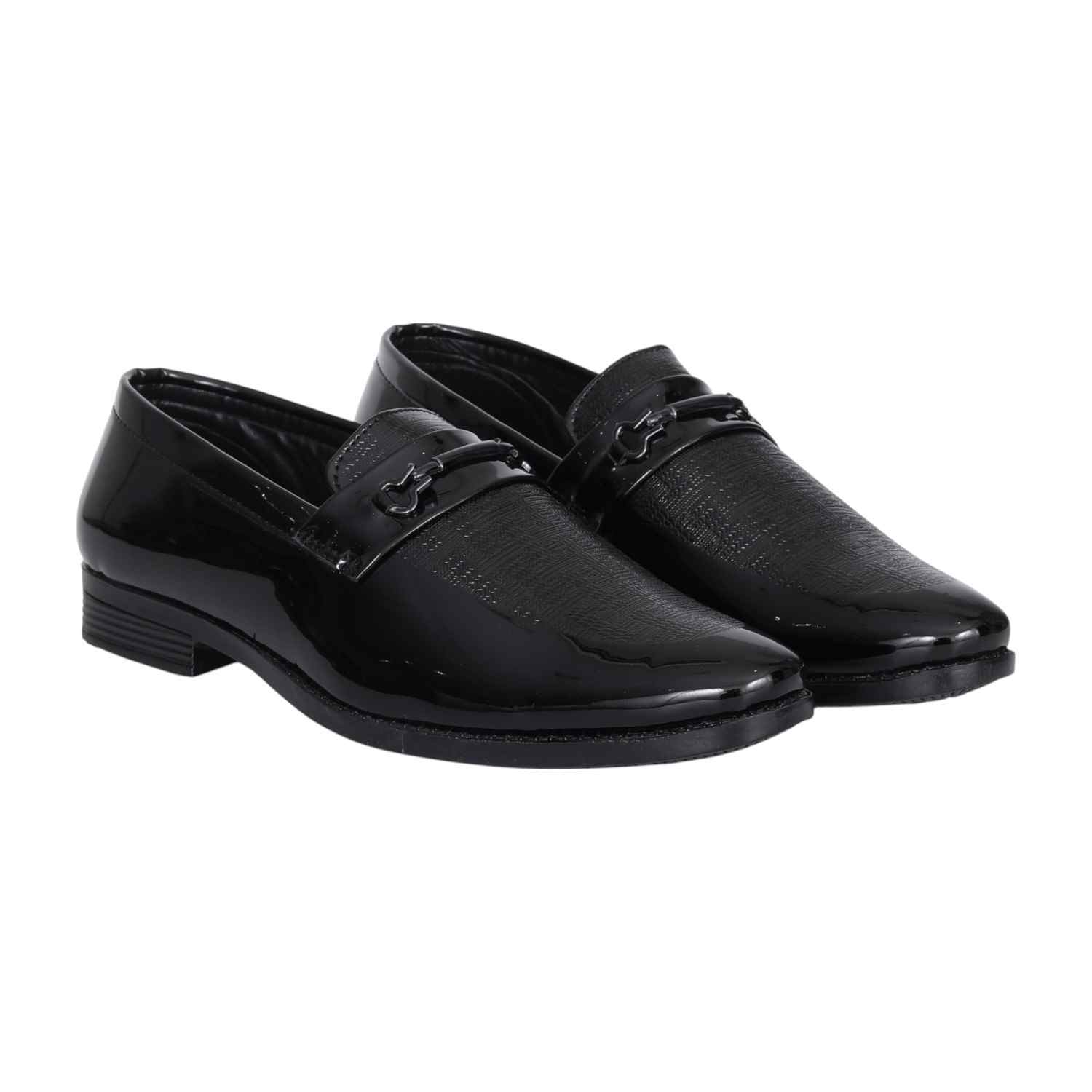 Men Classic Black Glossy Formal Loafers
