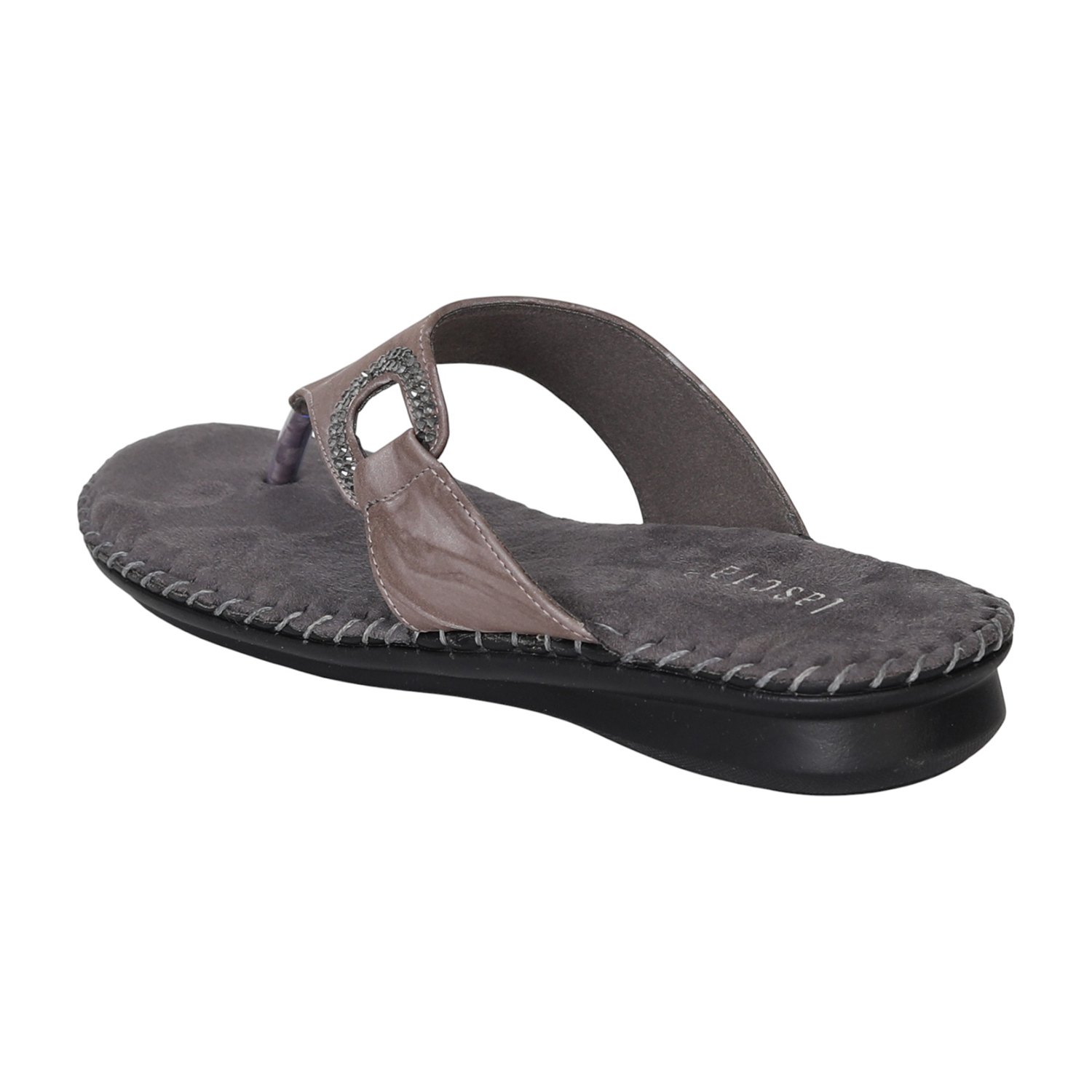 Women Grey Charm Comfort Flats
