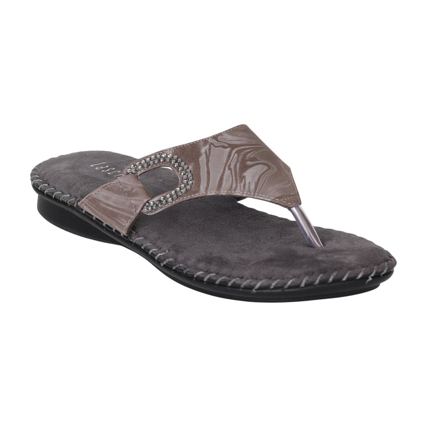 Women Grey Charm Comfort Flats
