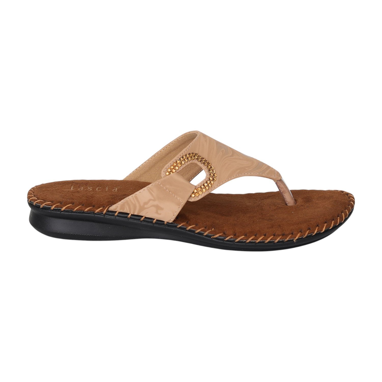 Women Tan Charm Comfort Flats
