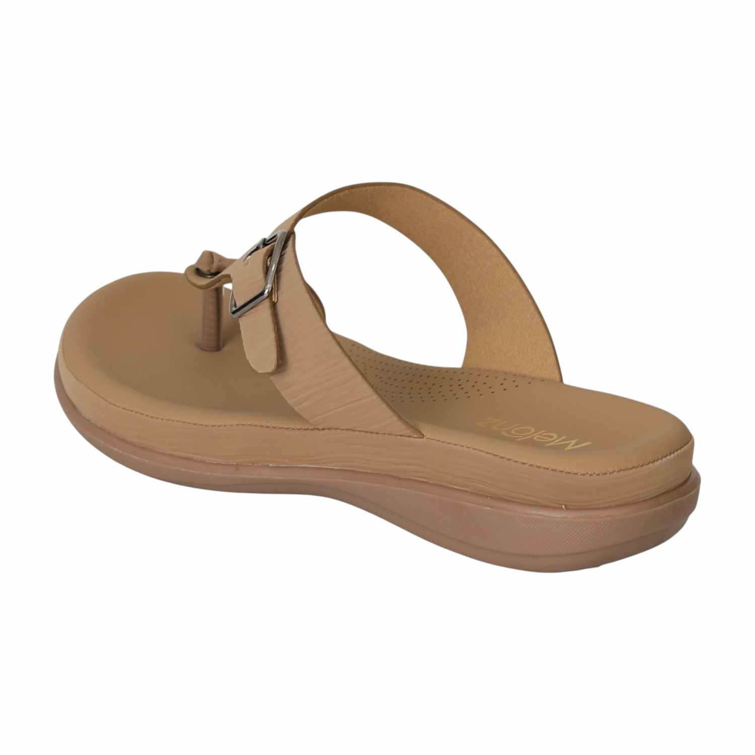 Women Brown Modern Buckle Sandals