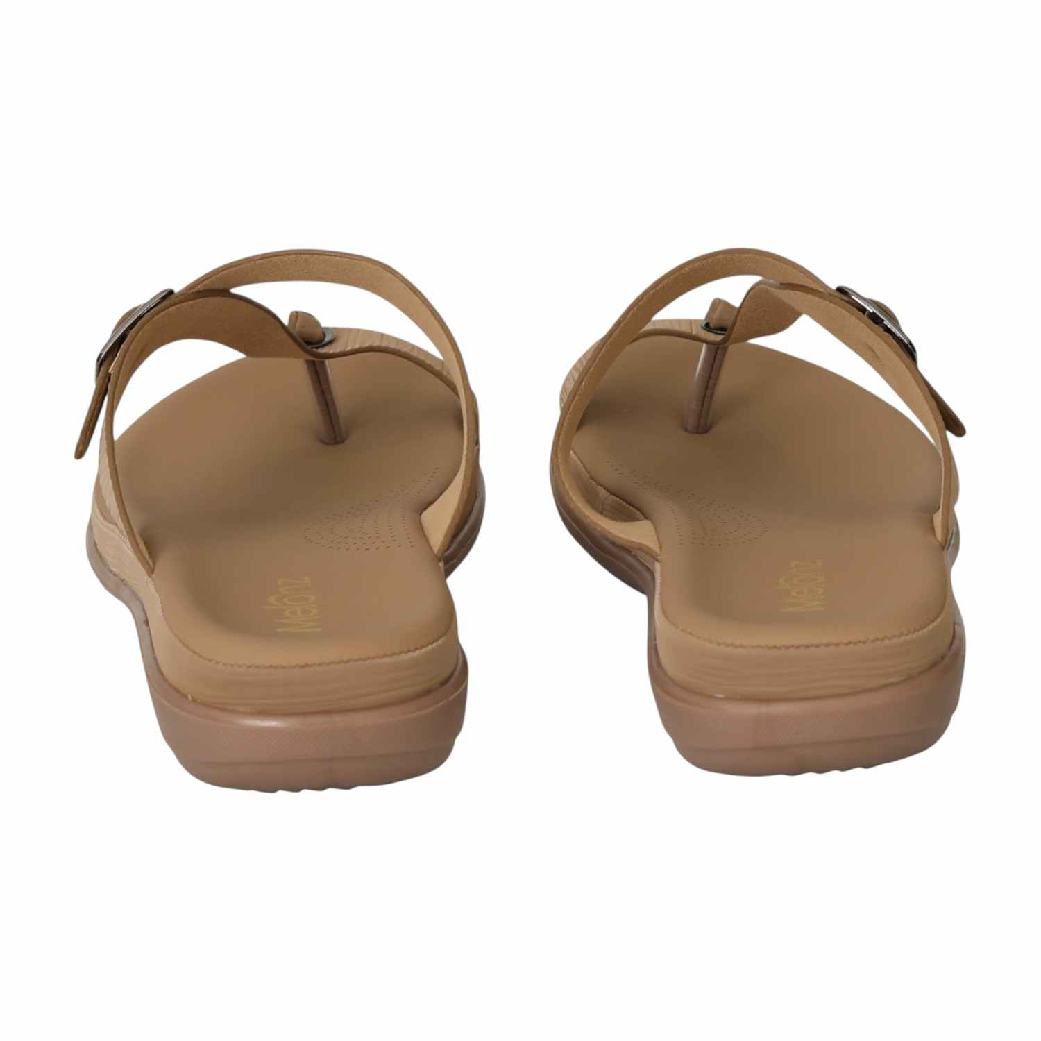 Women Brown Modern Buckle Sandals