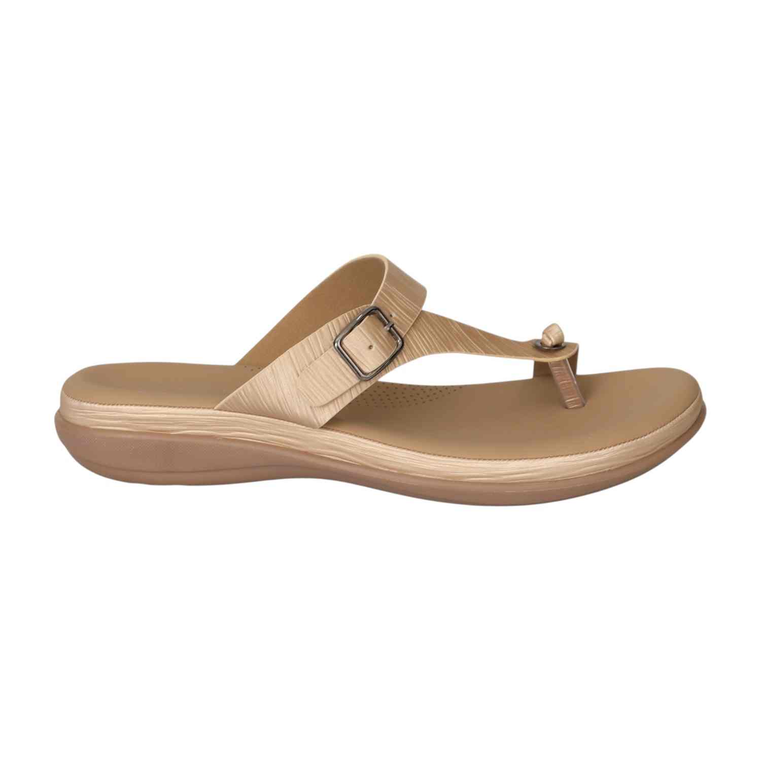 Women Golden Modern Buckle Sandals