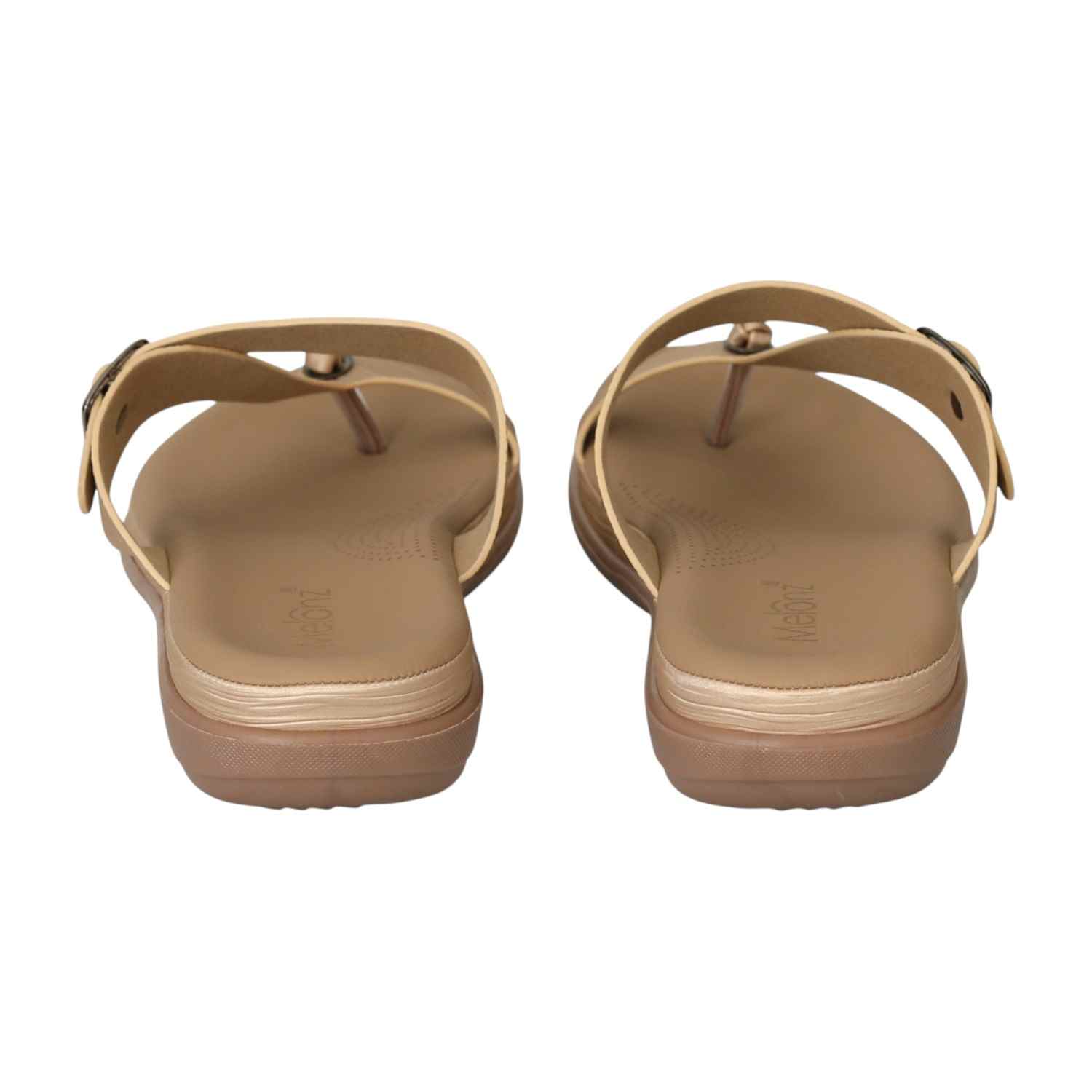 Women Golden Modern Buckle Sandals